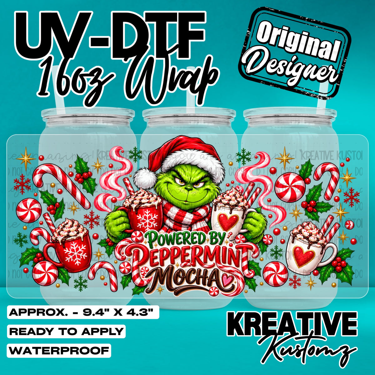 8139 | UV DTF Cup Wrap for 16oz Libbey Glass