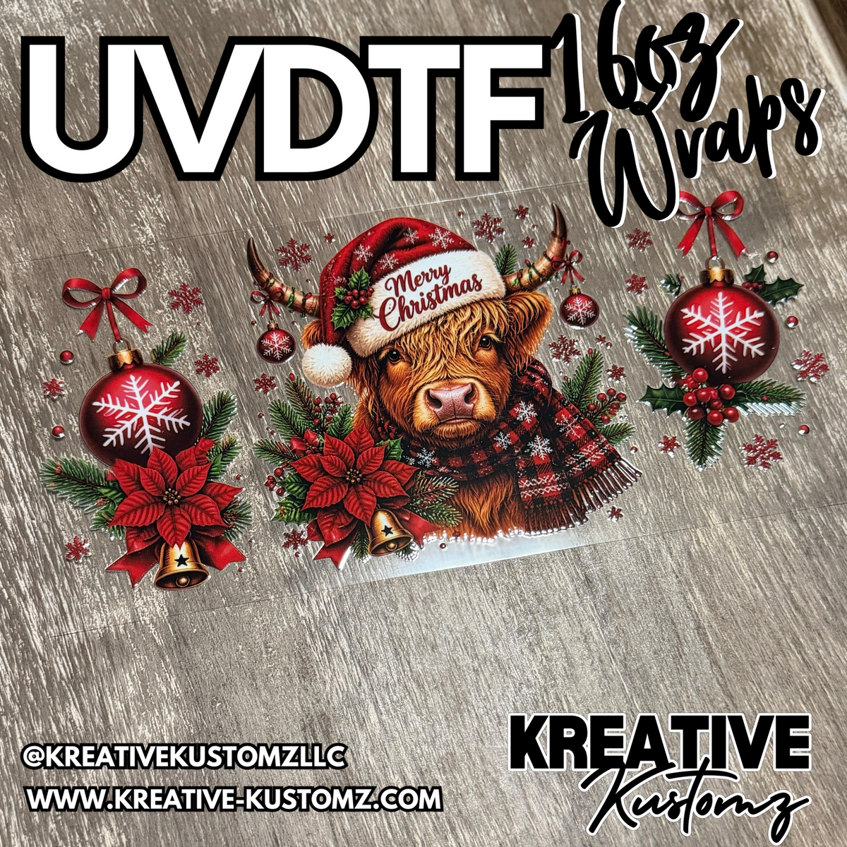 1425 | RTS | UV DTF Cup Wrap for 16oz Libbey Glass