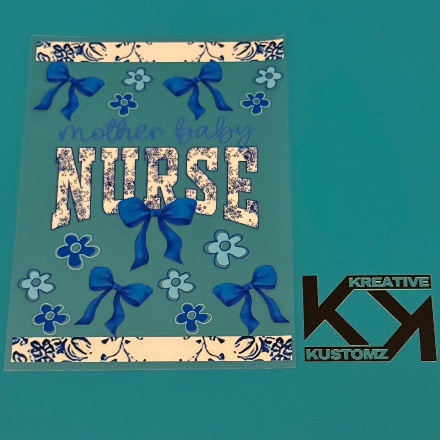 A5 Mother Baby Nurse UV-DTF NOTEBOOK WRAP