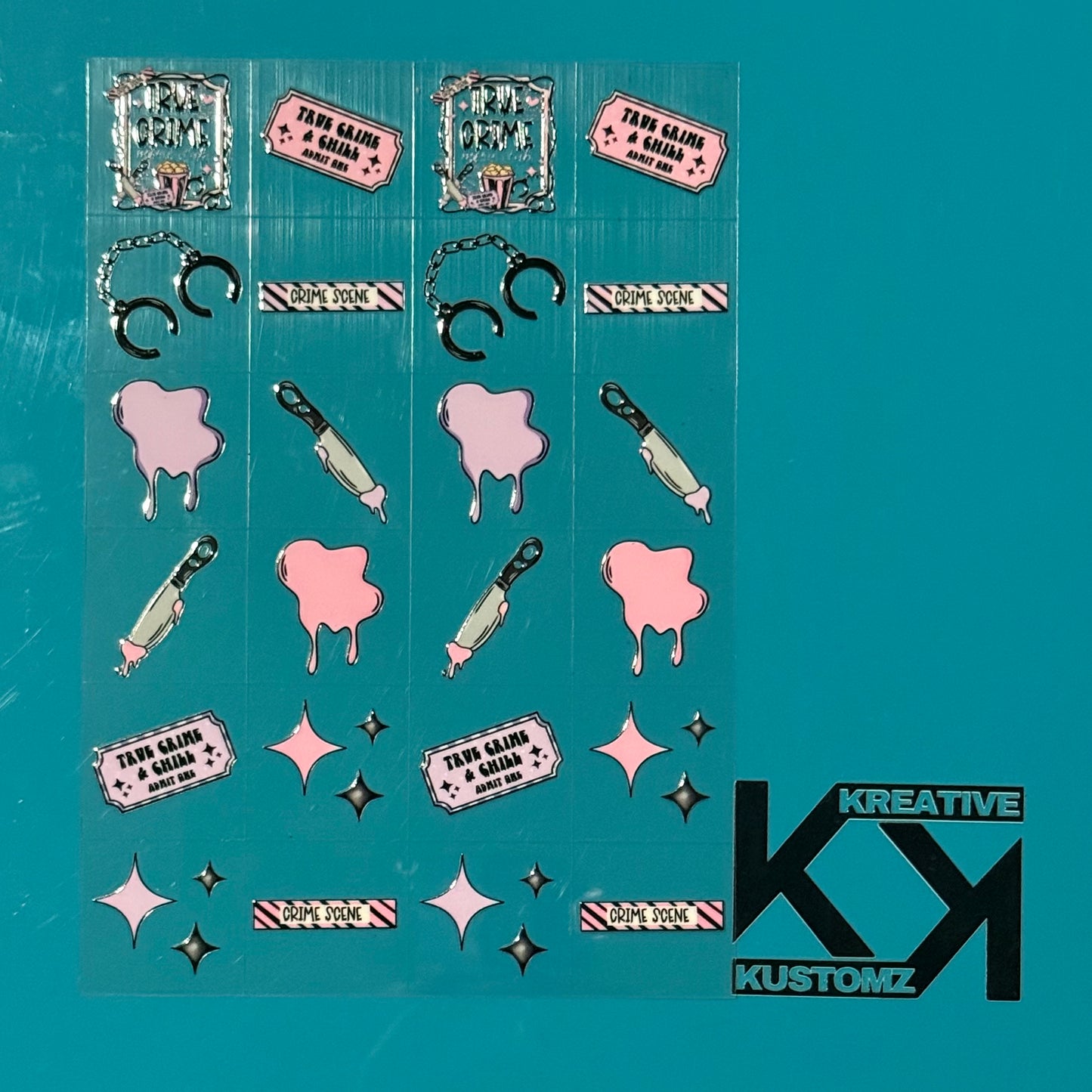 A5 UVDTF Element Sheet - True Crime