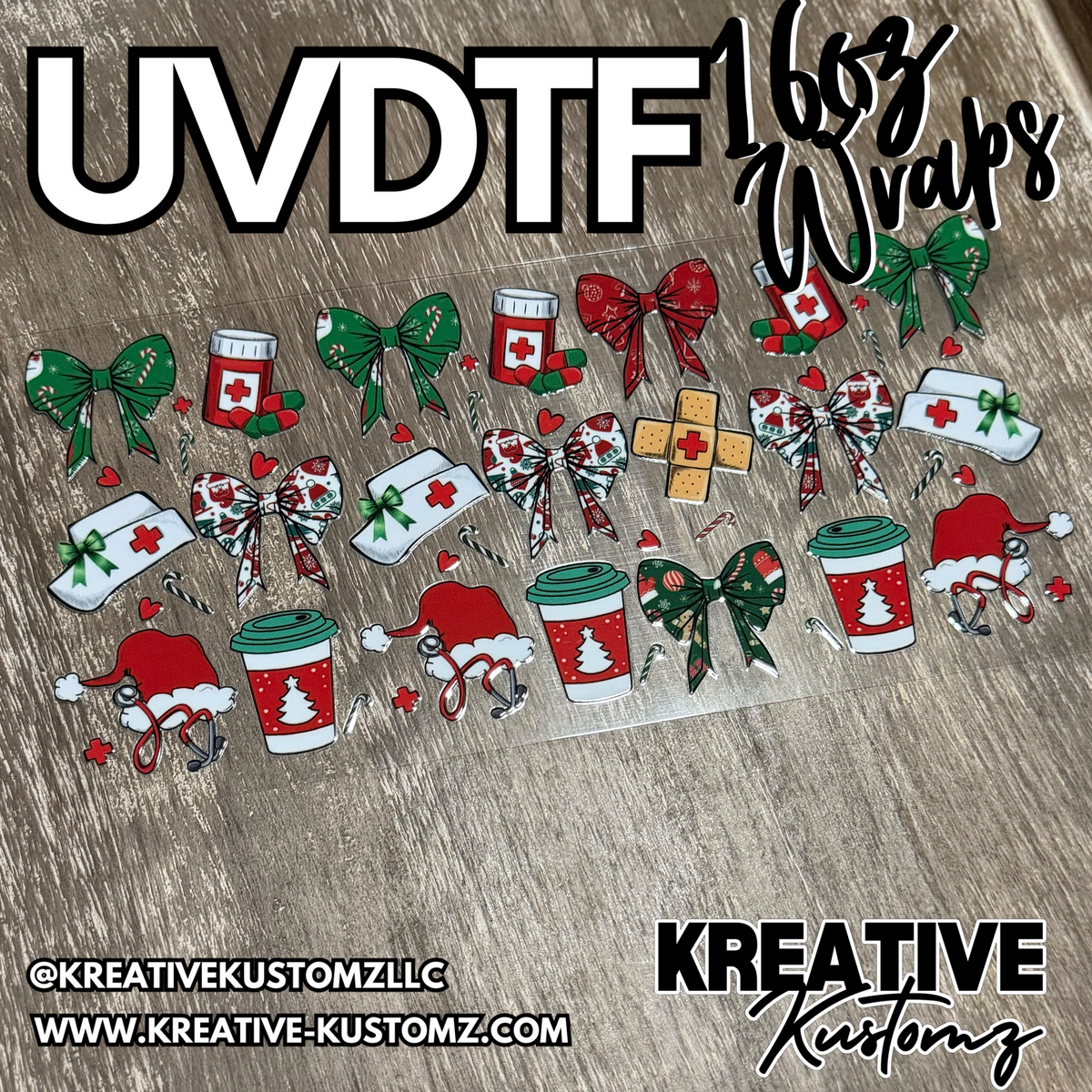 1407 | RTS | UV DTF Cup Wrap for 16oz Libbey Glass