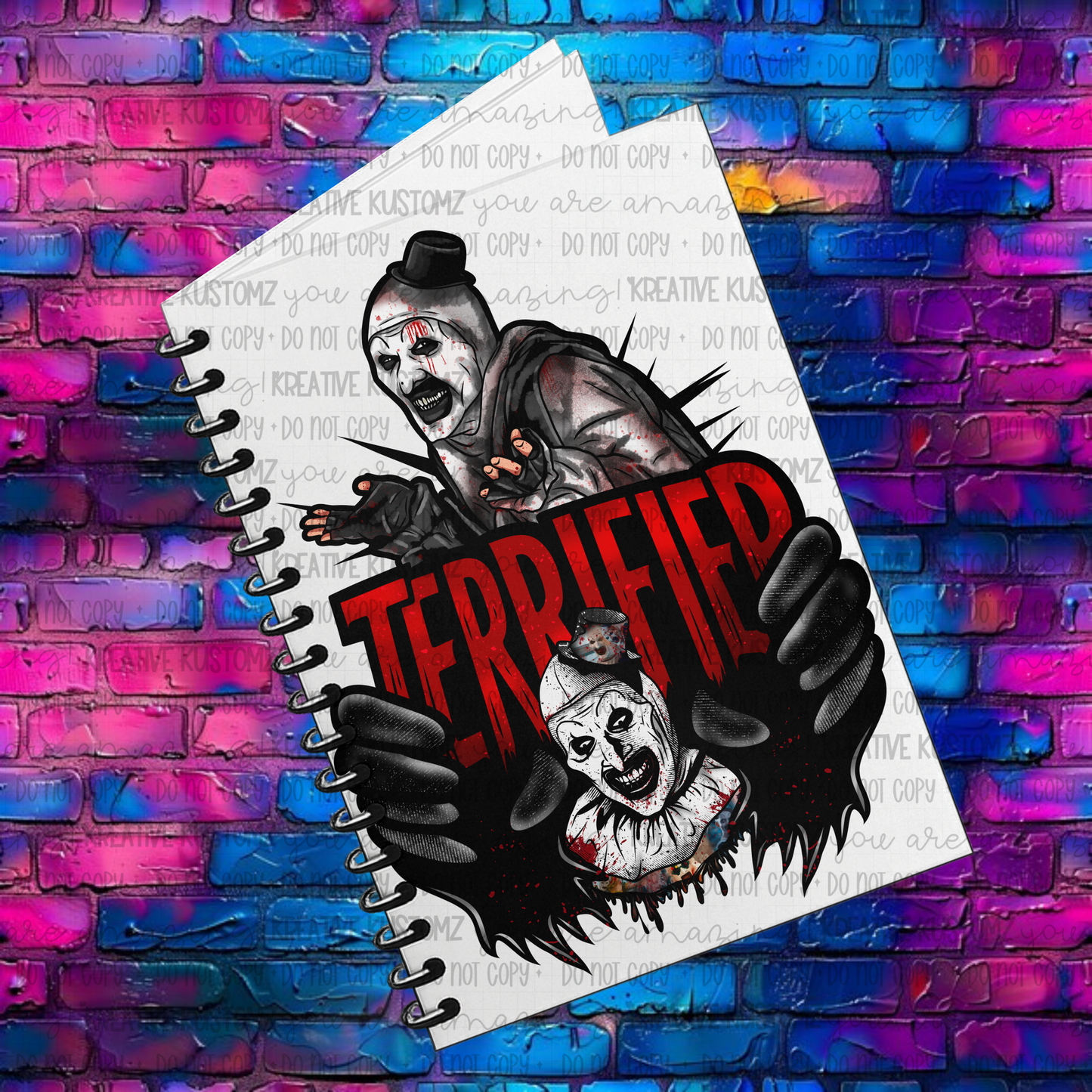 Terrifier | UVDTF A5 Notebook Wrap Decal