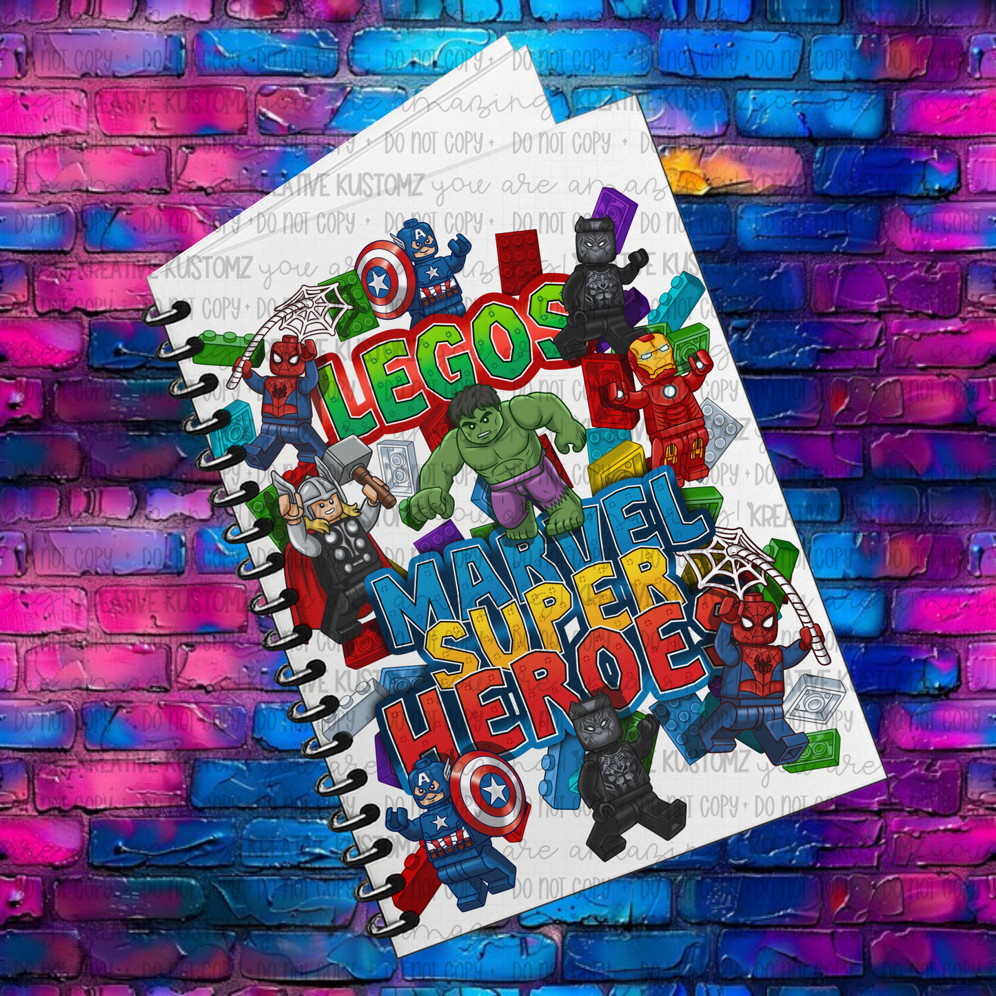 Super Hero | UVDTF A5 Notebook Wrap Decal