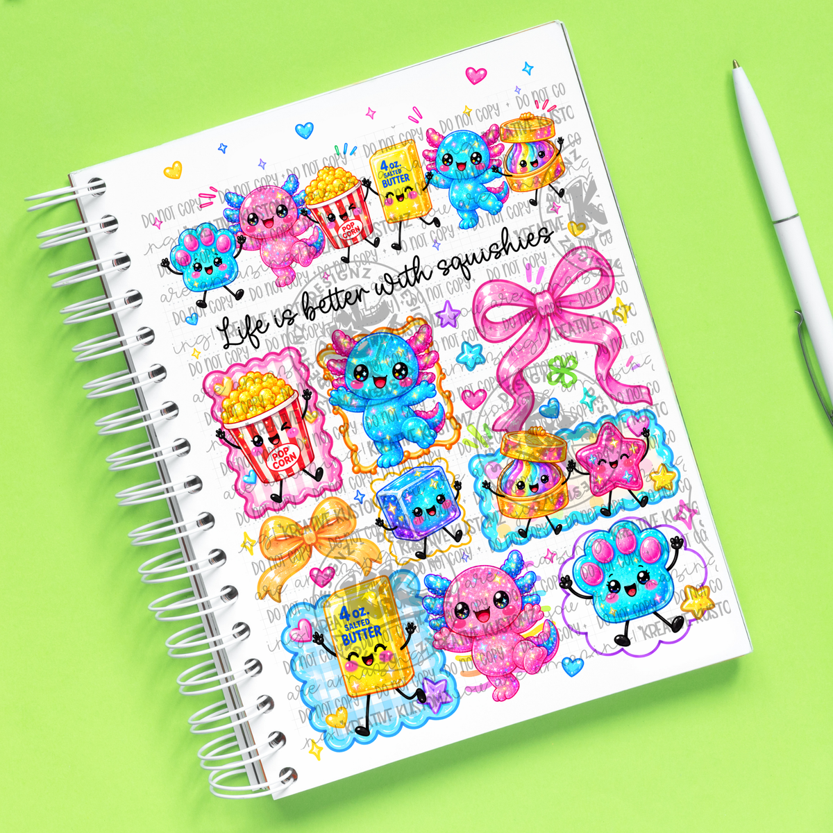 Squishies | UVDTF A5 Notebook Wrap Decal