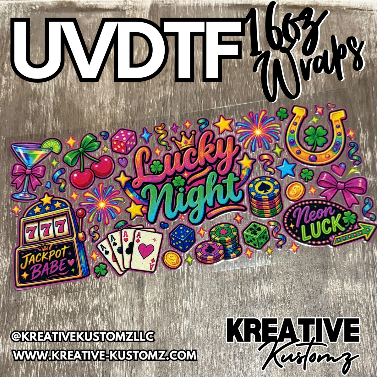 1510 | RTS | UV DTF Cup Wrap for 16oz Libbey Glass