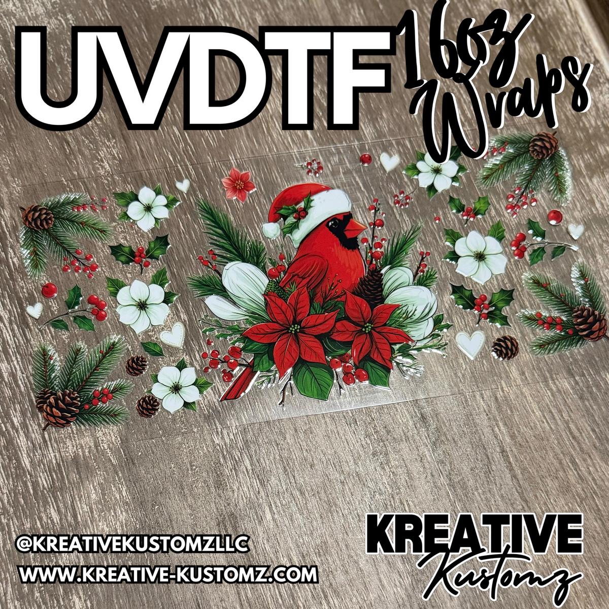 1411 | RTS | UV DTF Cup Wrap for 16oz Libbey Glass