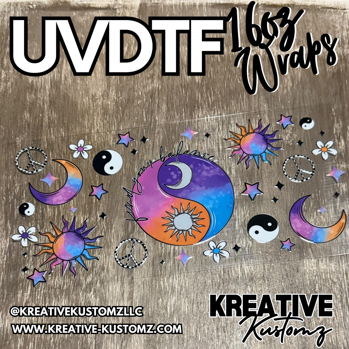 1549 | RTS | UV DTF Cup Wrap for 16oz Libbey Glass