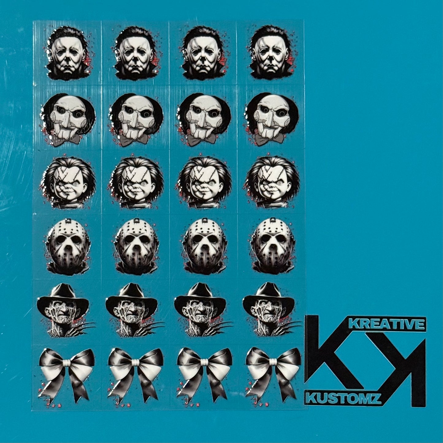 A5 UVDTF Element Sheet - Horror Boys