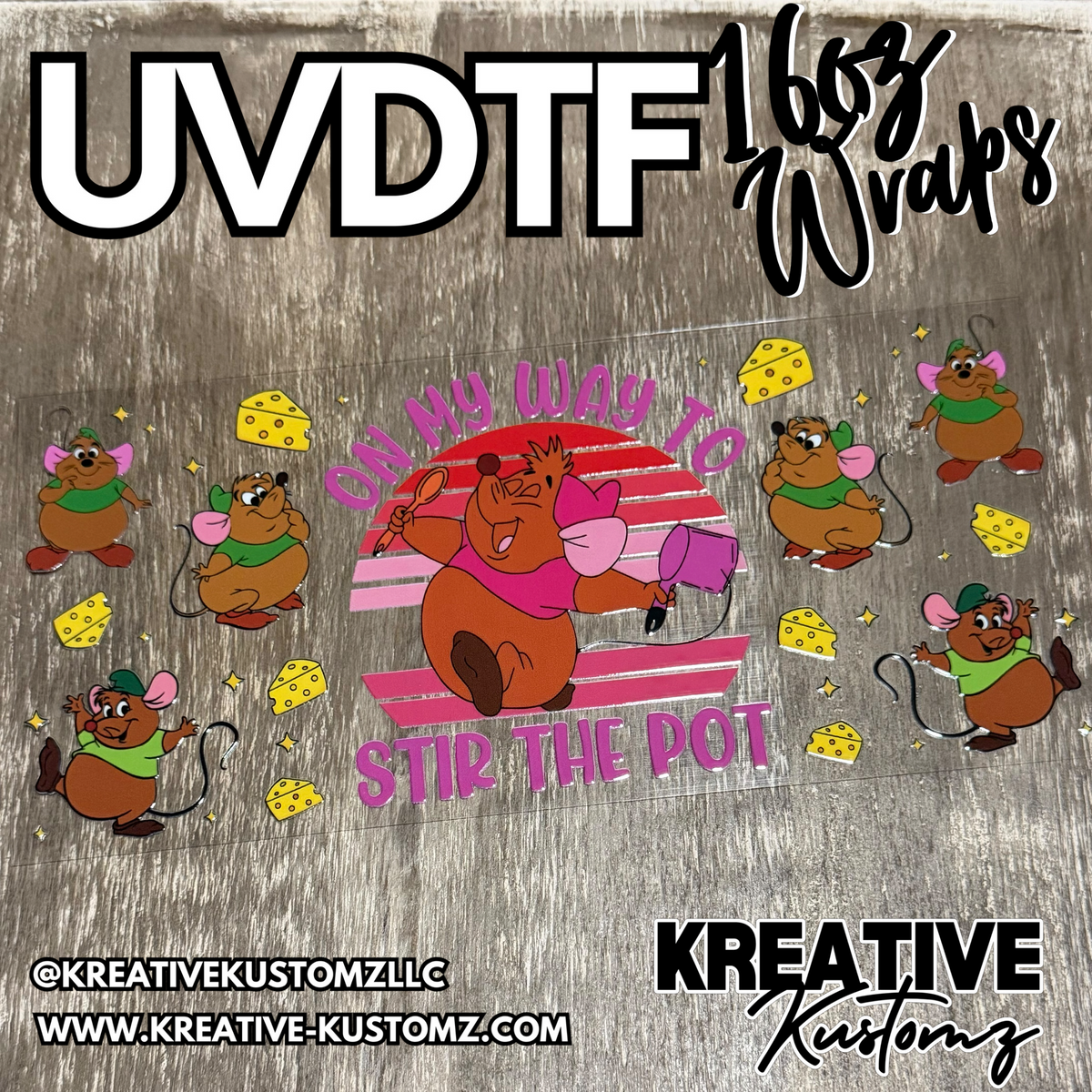 1513 | RTS | UV DTF Cup Wrap for 16oz Libbey Glass