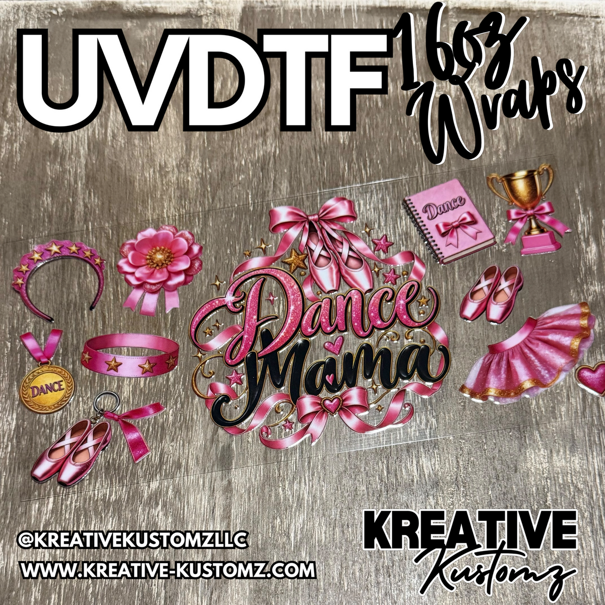 1528 | RTS | UV DTF Cup Wrap for 16oz Libbey Glass