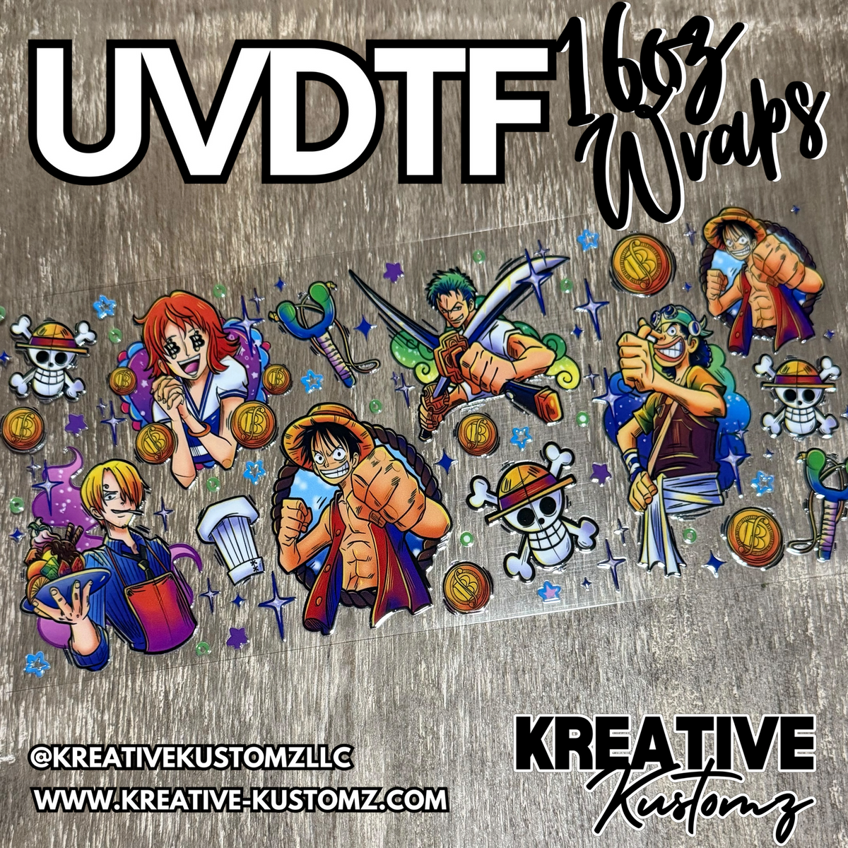 1475 | RTS | UV DTF Cup Wrap for 16oz Libbey Glass