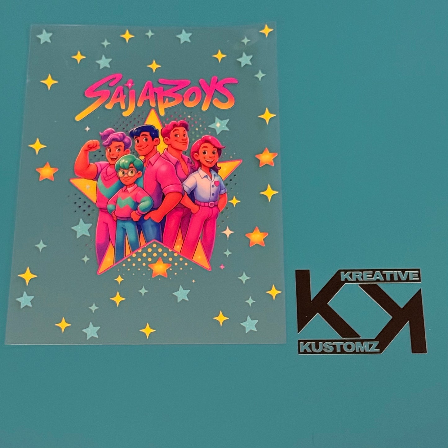 A5 Saja Boys Stars UV-DTF NOTEBOOK WRAP