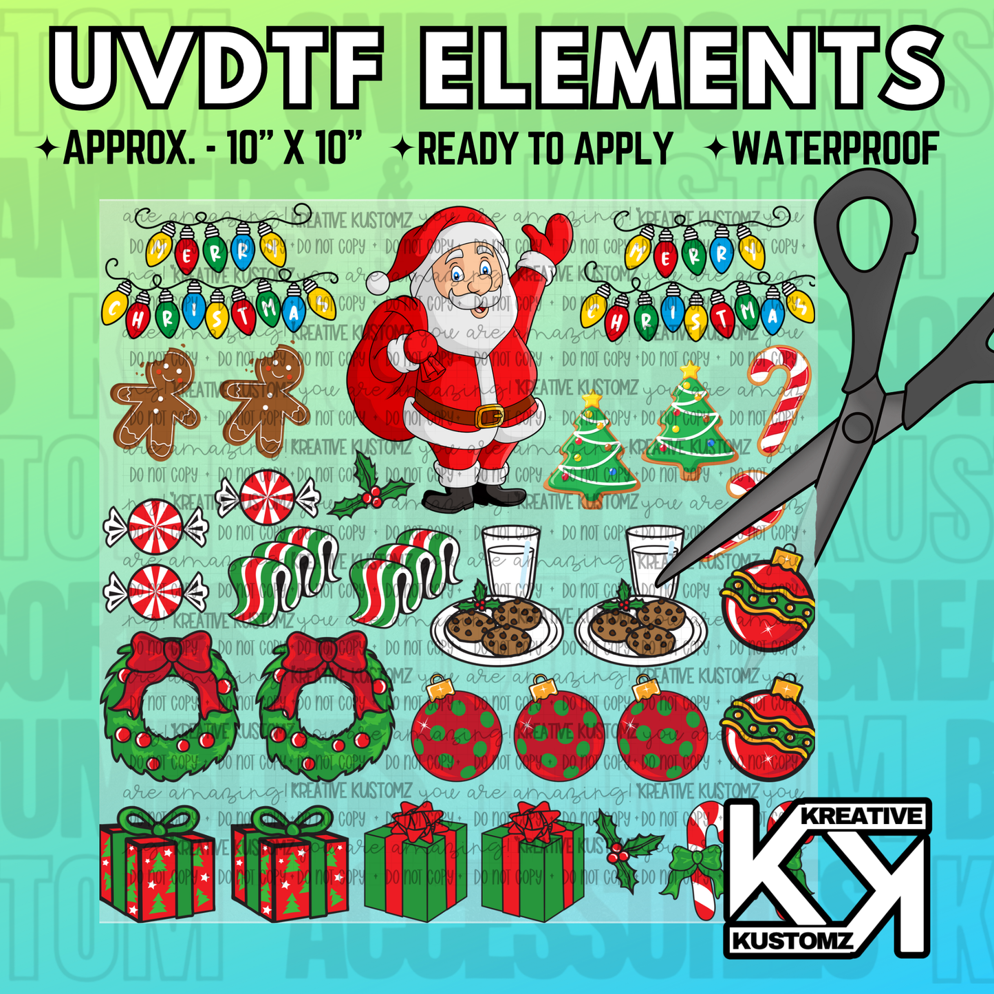 10” UVDTF Element Sheet - 005