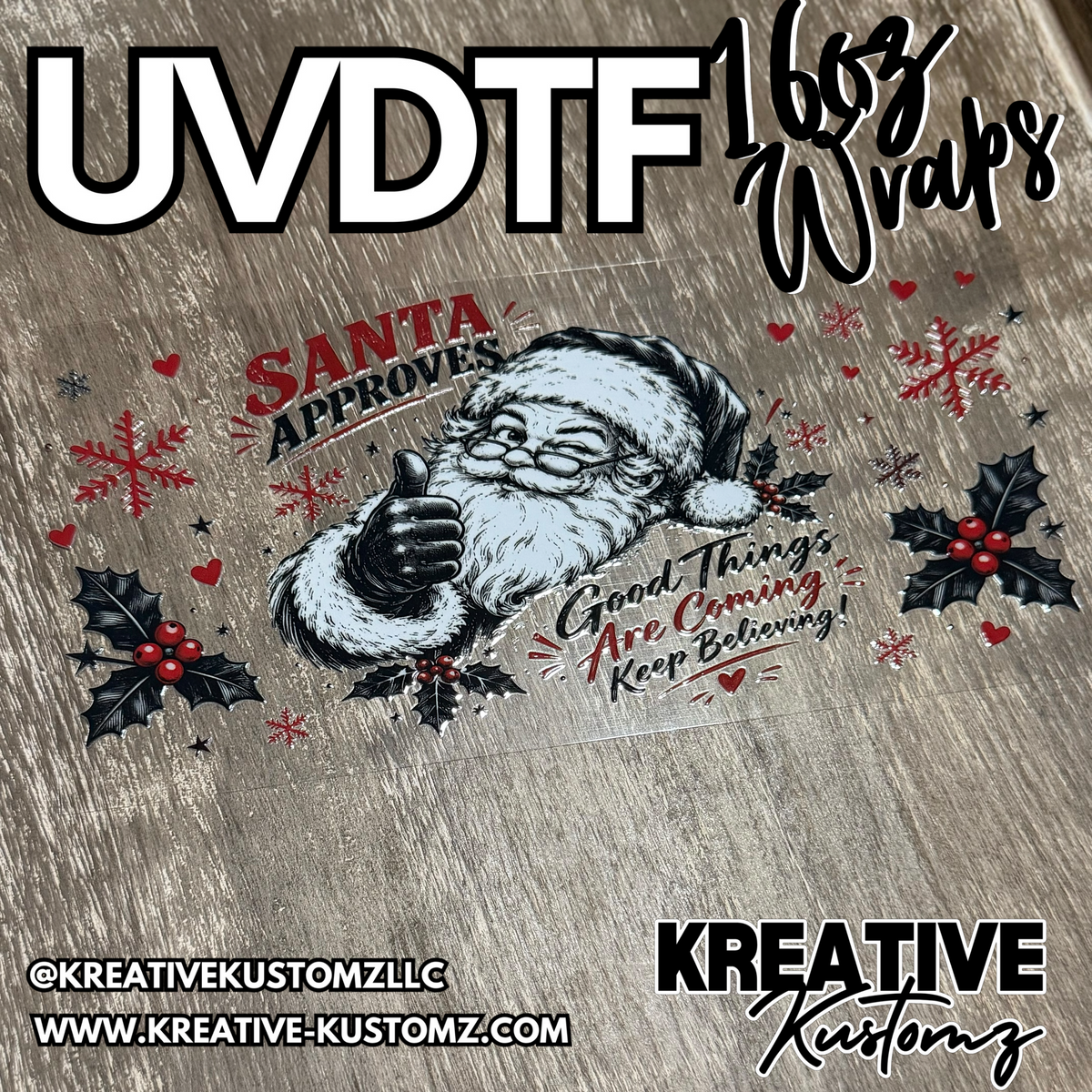 1409 | RTS | UV DTF Cup Wrap for 16oz Libbey Glass