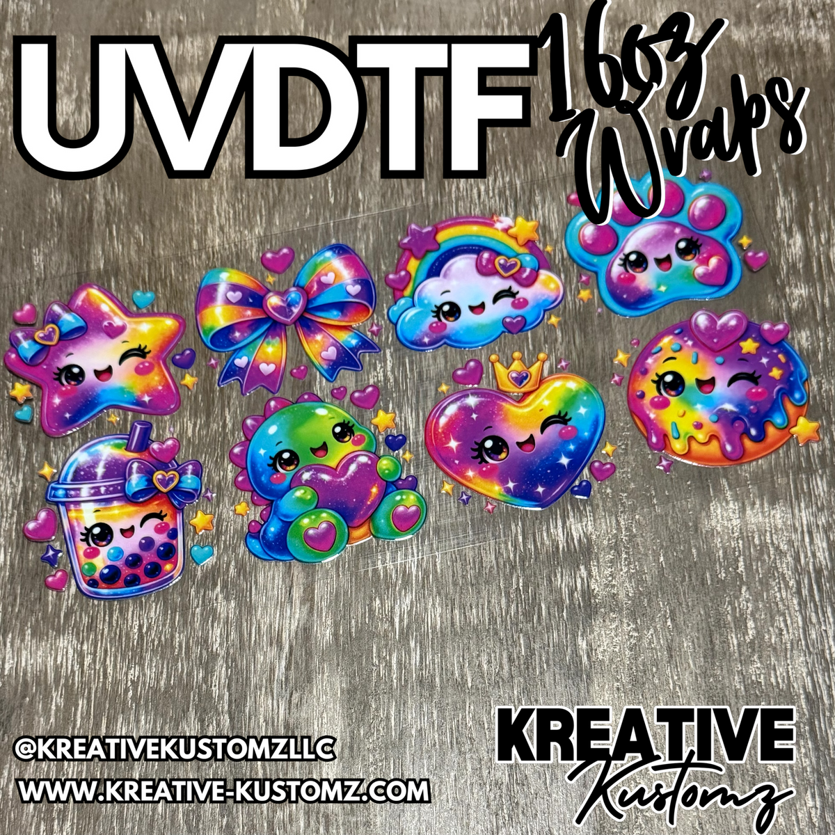 1468 | RTS | UV DTF Cup Wrap for 16oz Libbey Glass