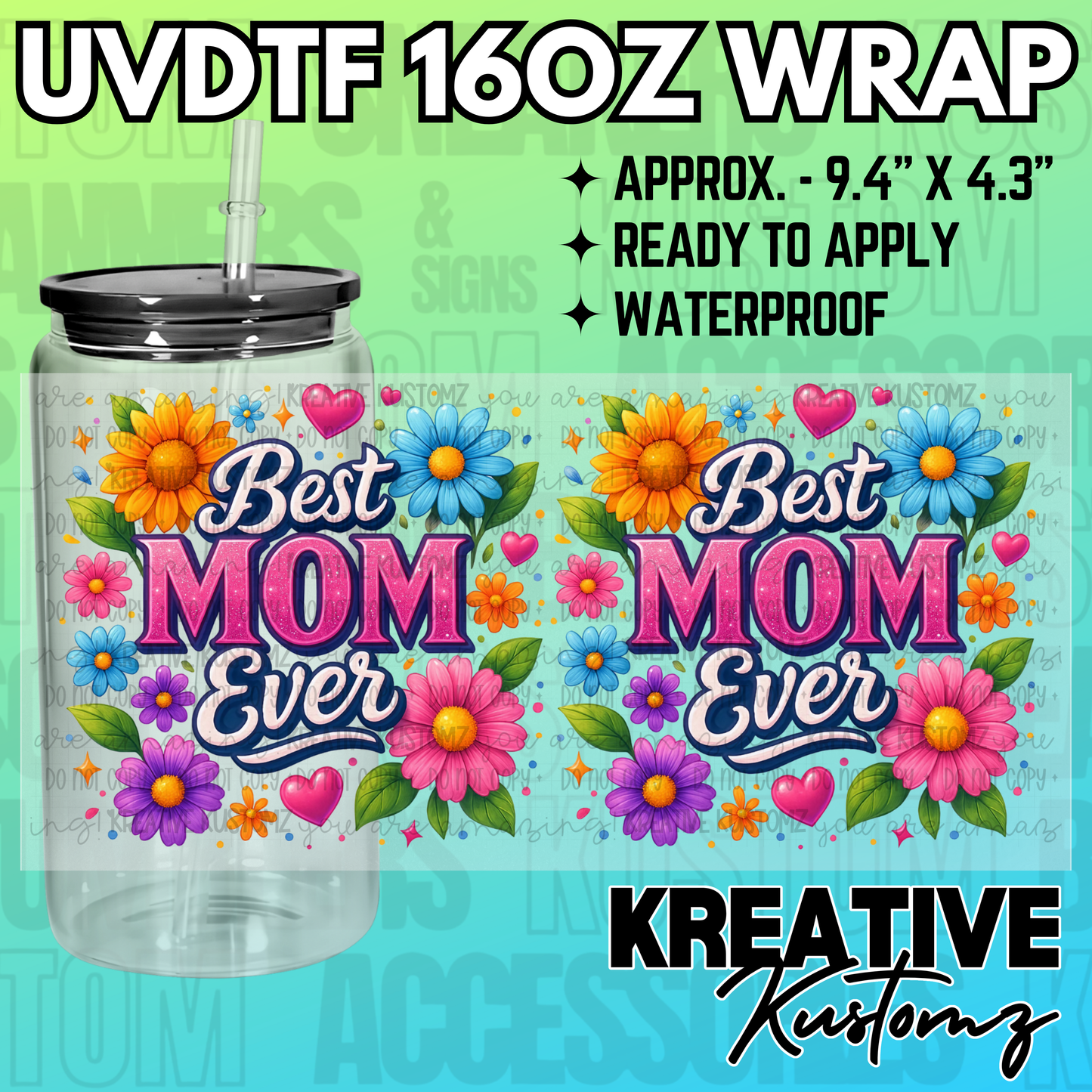 KK-0820 | UVDTF | 16oz Glass Can Libbey Wrap