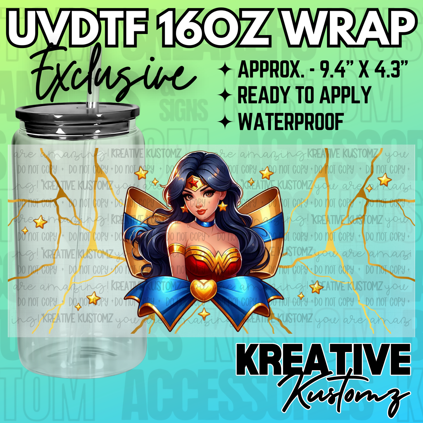 KK-2405 | UVDTF | 16oz Glass Can Libbey Wrap
