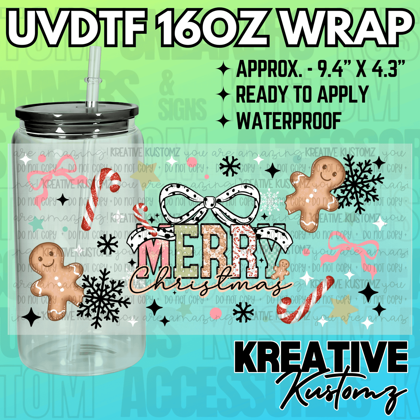 KK-2282 | UVDTF | 16oz Glass Can Libbey Wrap