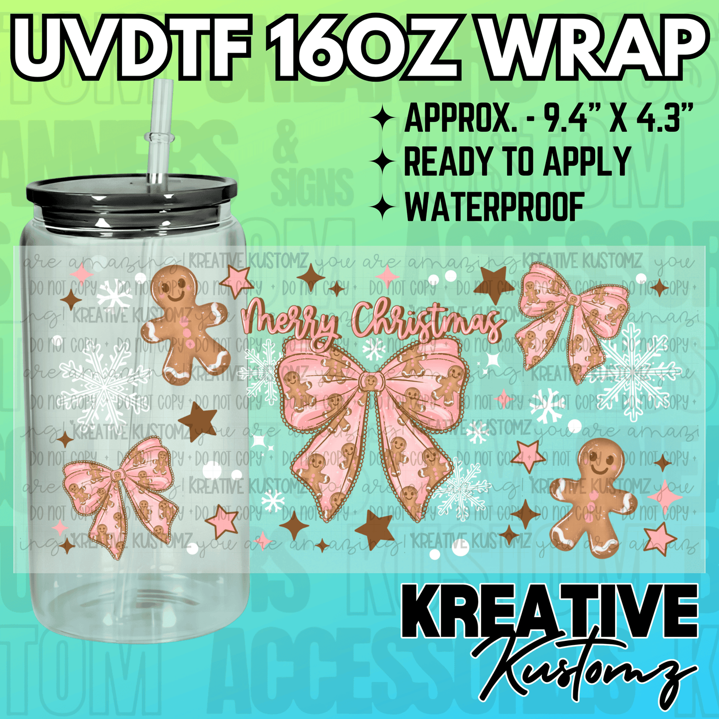 KK-2284 | UVDTF | 16oz Glass Can Libbey Wrap