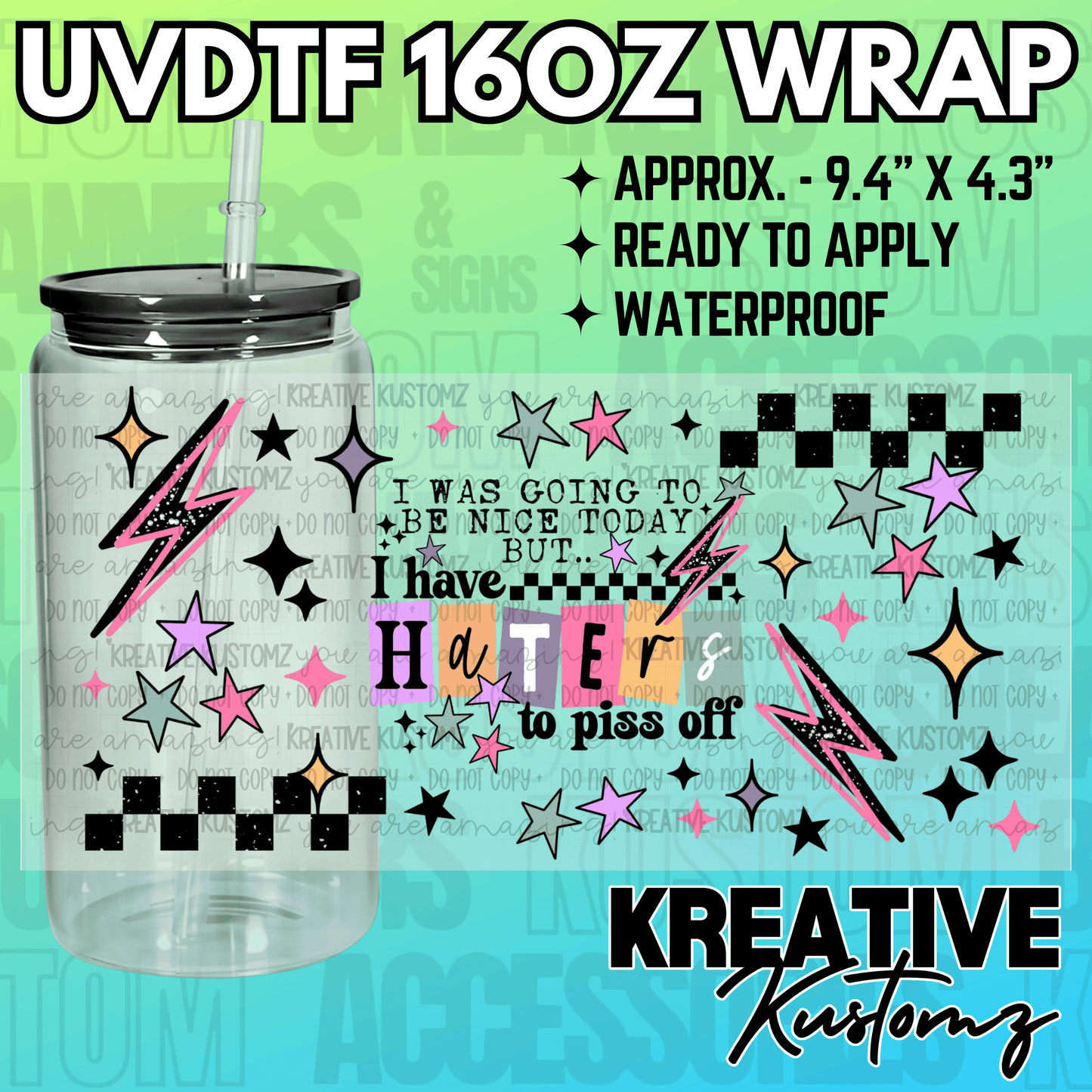 KK-2288 | UVDTF | 16oz Glass Can Libbey Wrap