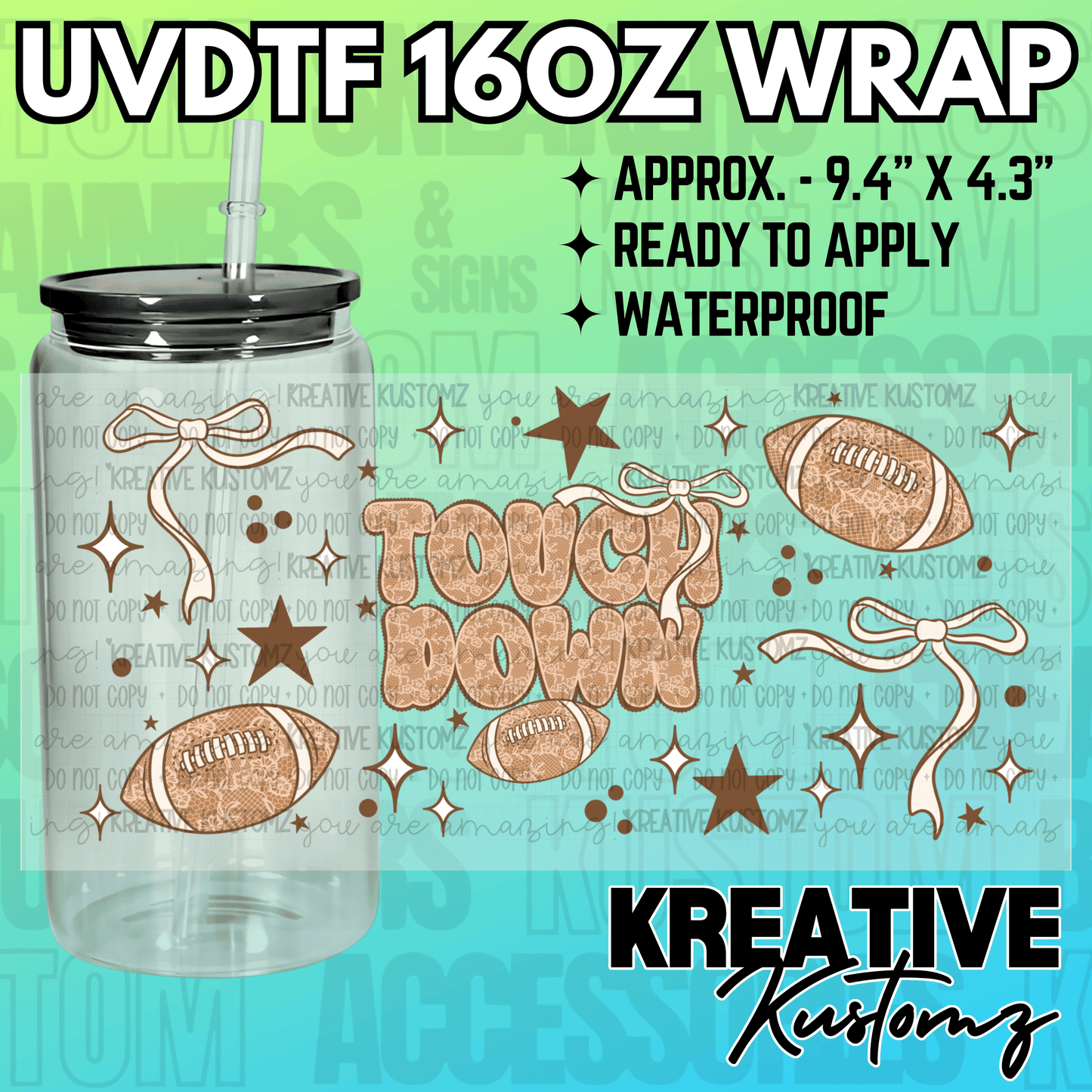 KK-2320 | UVDTF | 16oz Glass Can Libbey Wrap