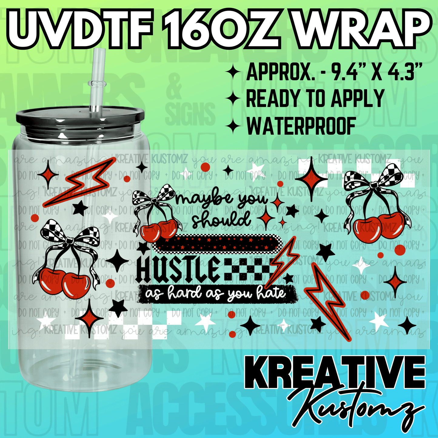 KK-2325 | UVDTF | 16oz Glass Can Libbey Wrap