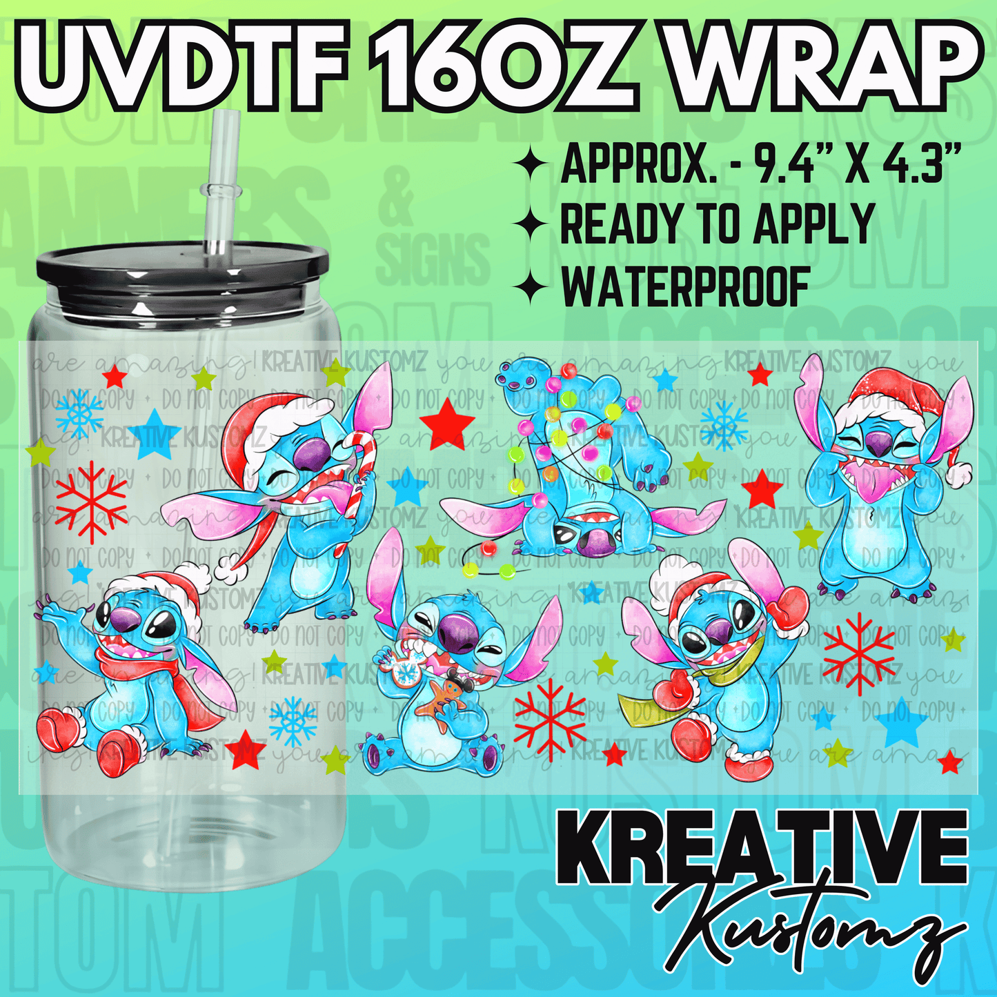 KK-2329 | UVDTF | 16oz Glass Can Libbey Wrap