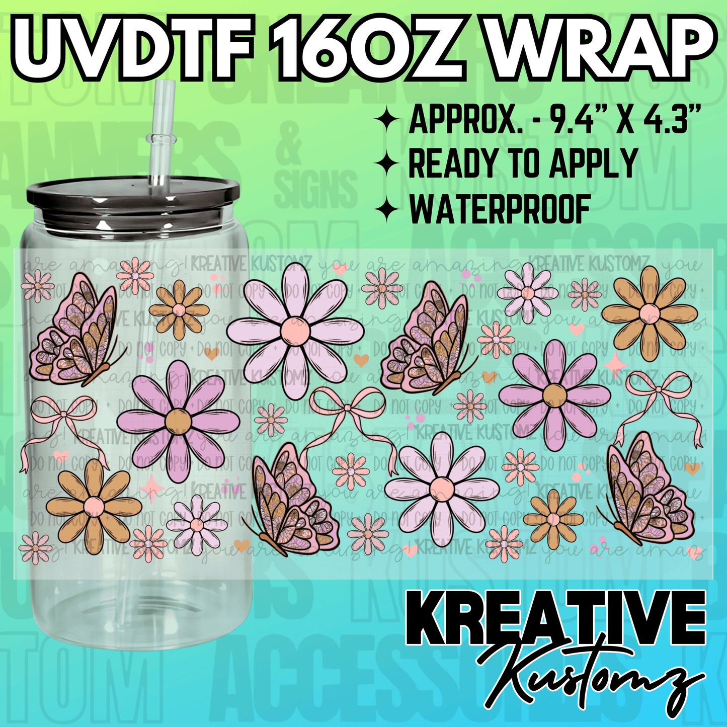 KK-2367 | UVDTF | 16oz Glass Can Libbey Wrap