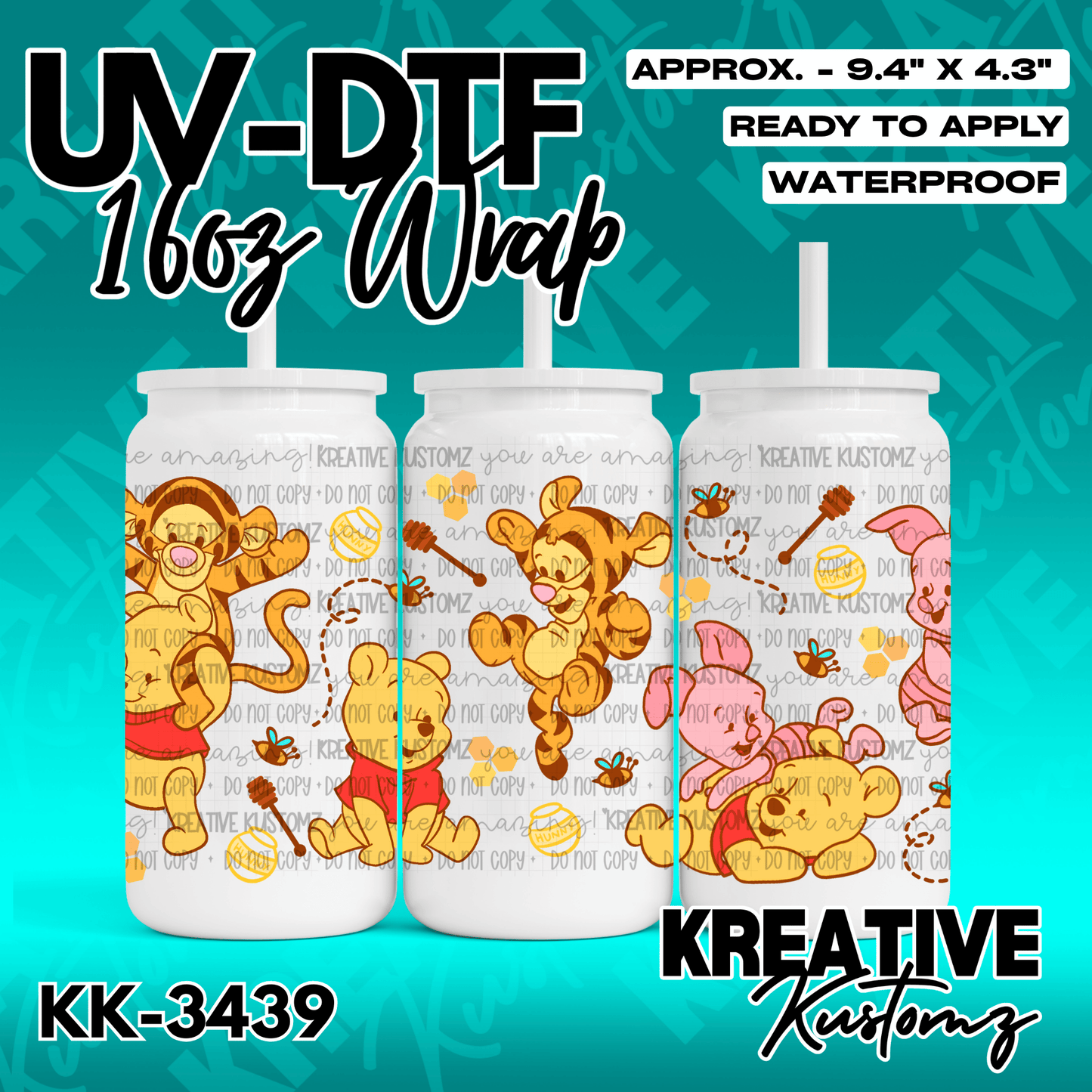 KK-3439 | UVDTF | 16oz Glass Can Libbey Wrap