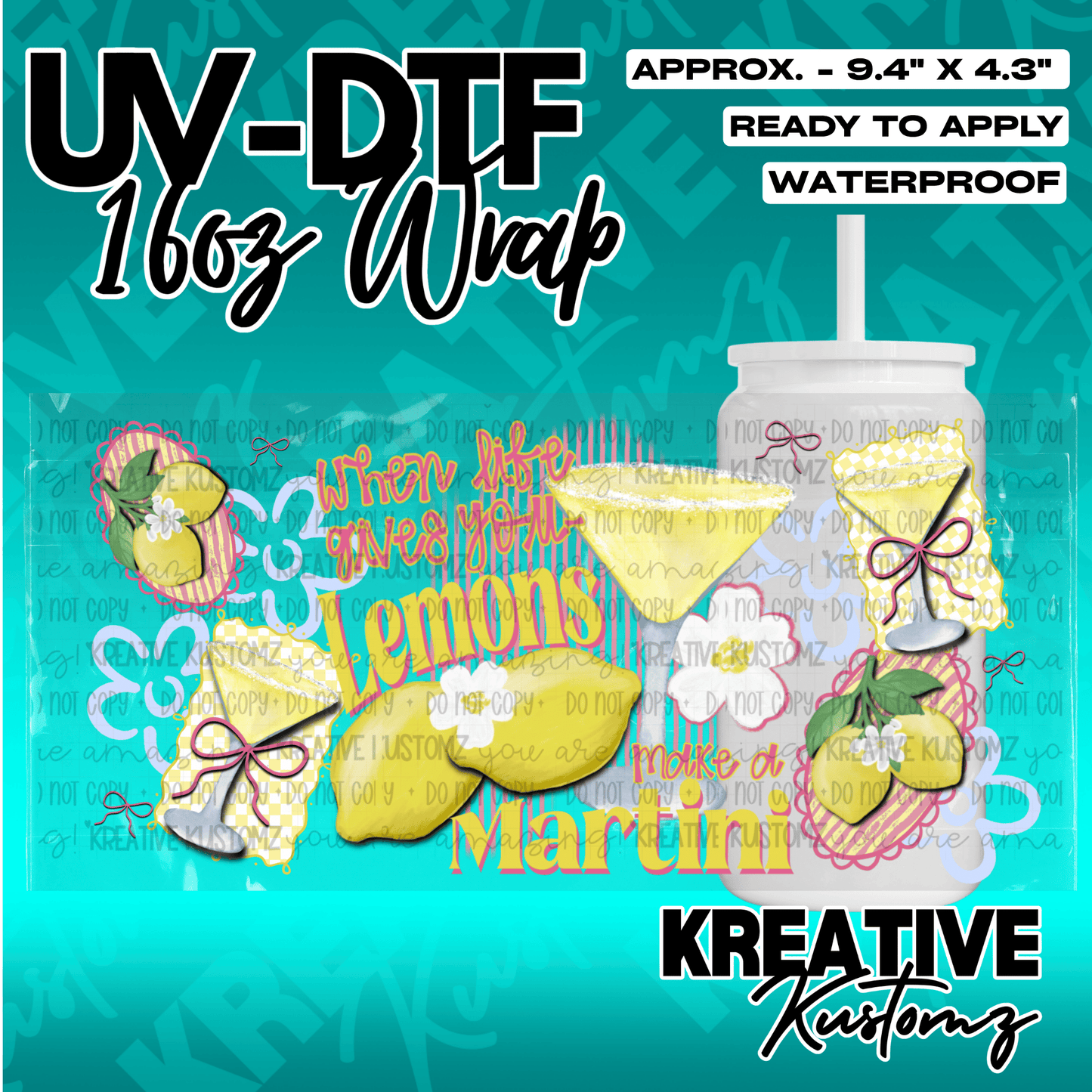 KK-4838 | UVDTF | 16oz Glass Can Libbey Wrap