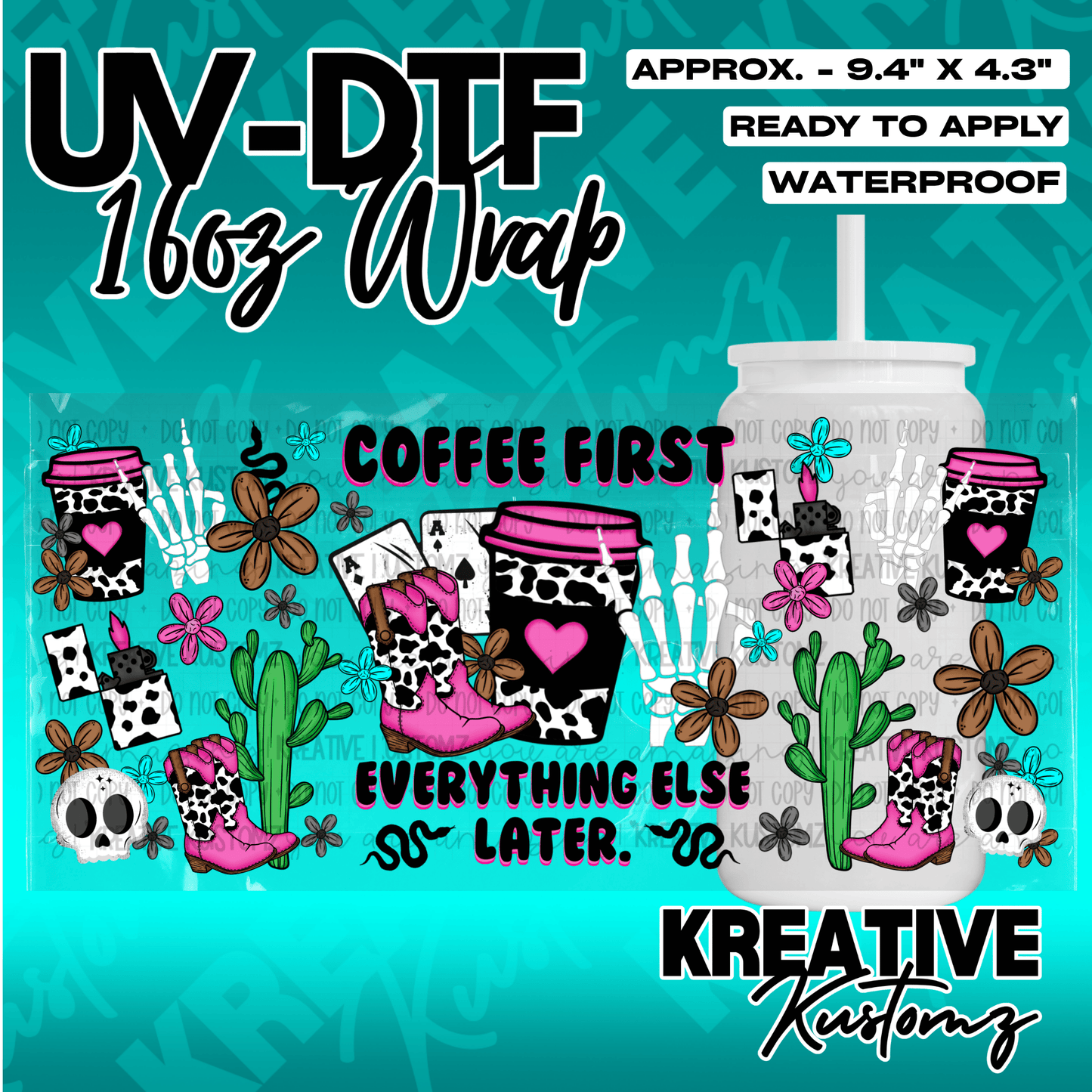 KK-4856 | UVDTF | 16oz Glass Can Libbey Wrap