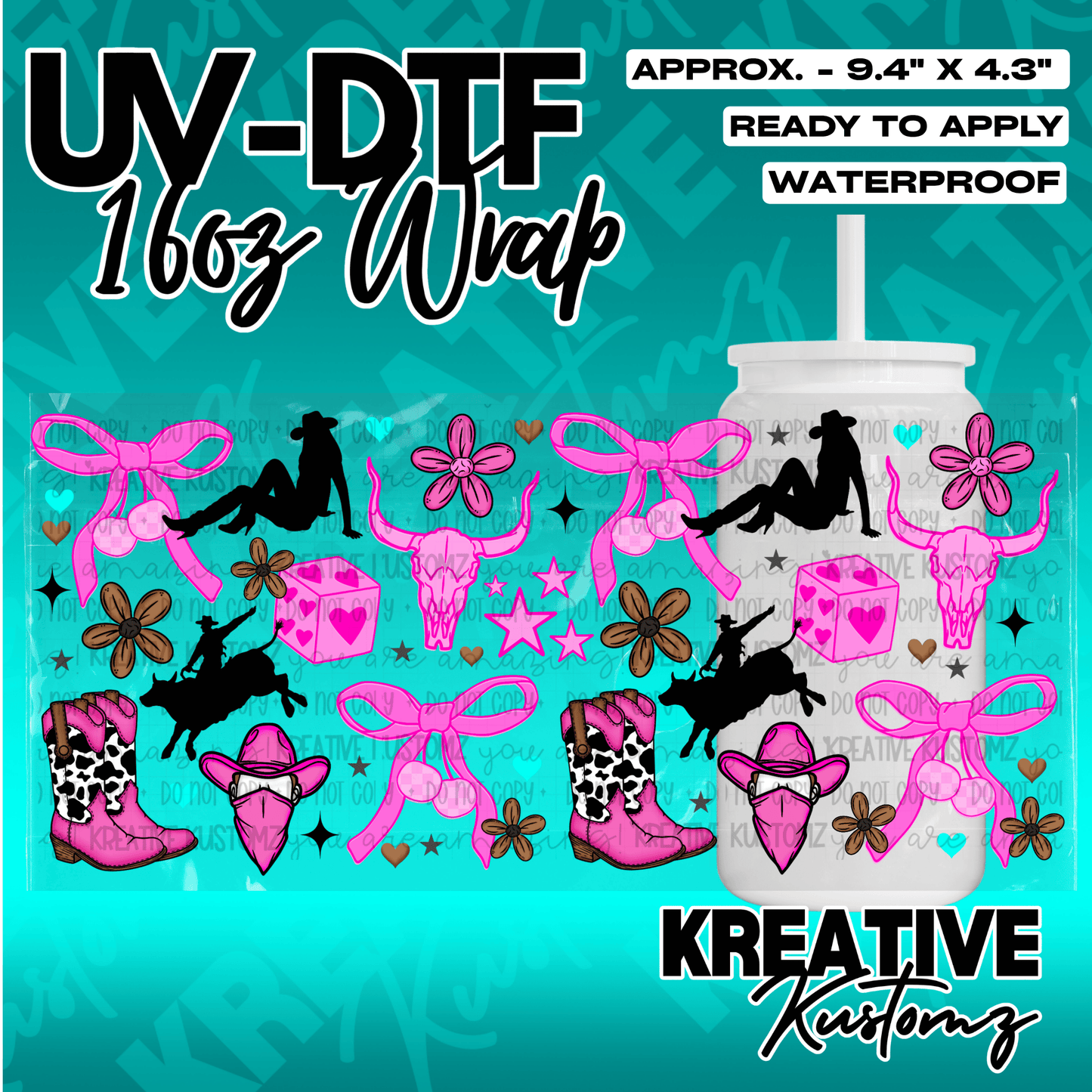 KK-4857 | UVDTF | 16oz Glass Can Libbey Wrap