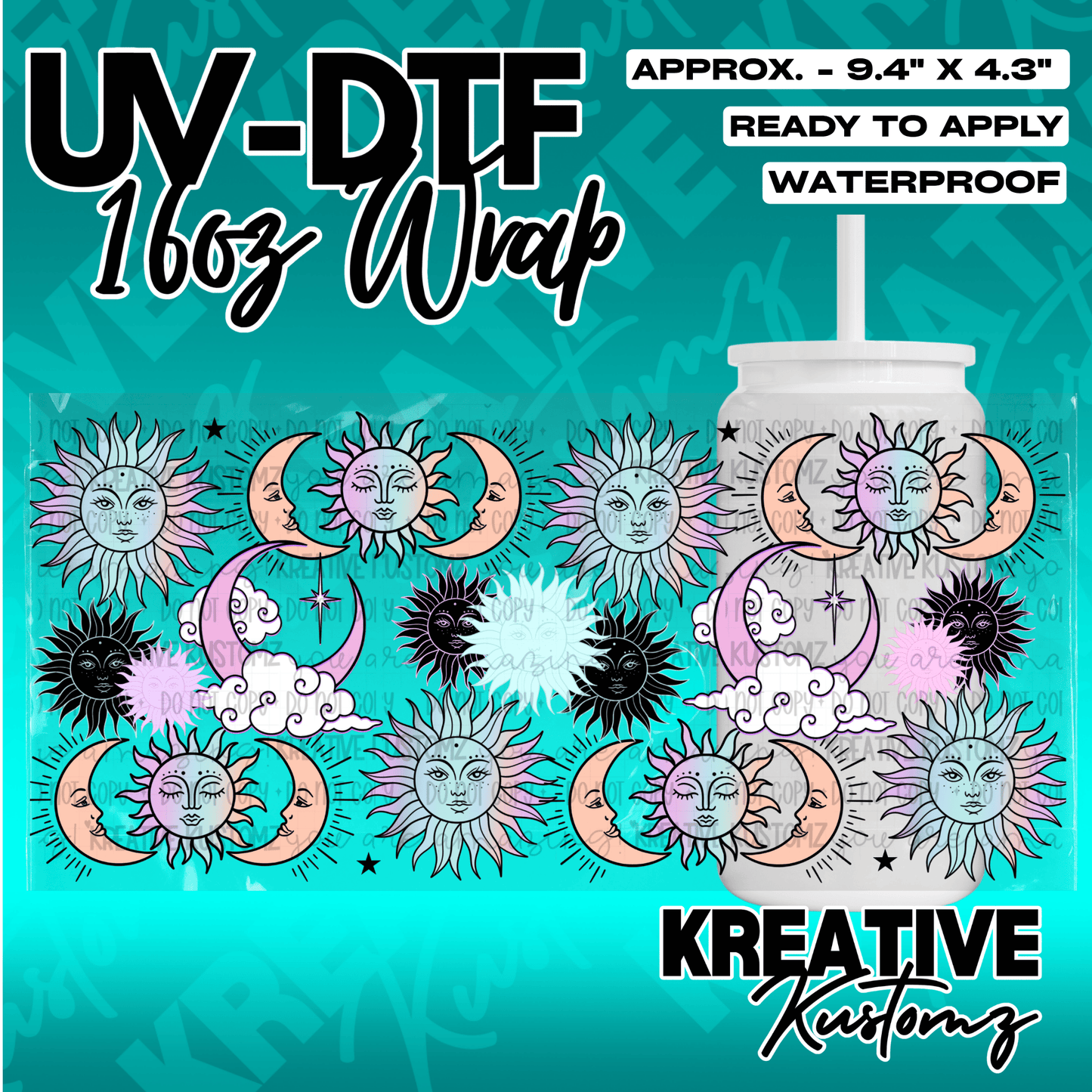 KK-4910 | UVDTF | 16oz Glass Can Libbey Wrap