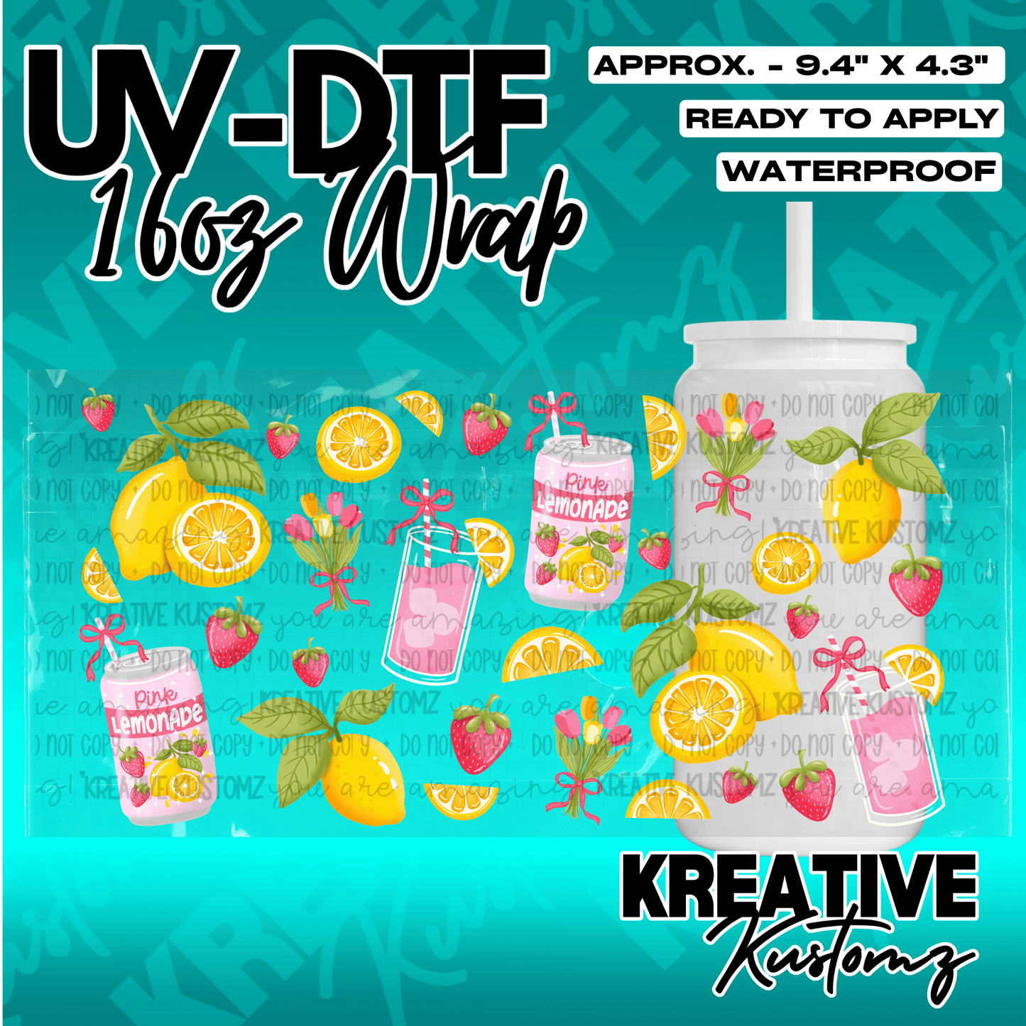 KK-4924 | UVDTF | 16oz Glass Can Libbey Wrap