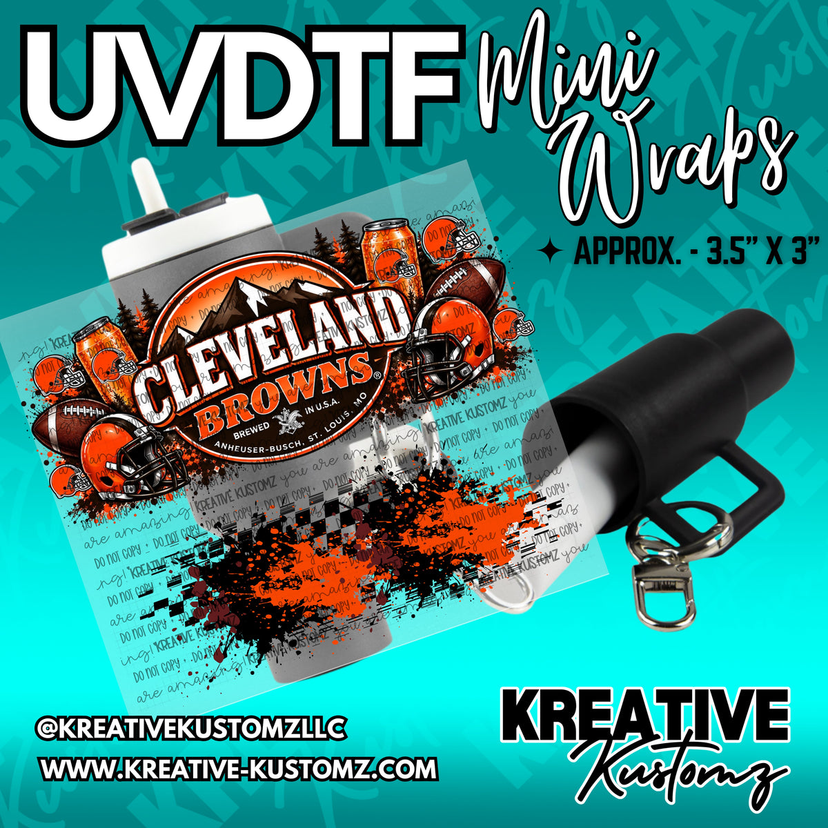 | UVDTF Mini Cup Keychain Wrap Decal