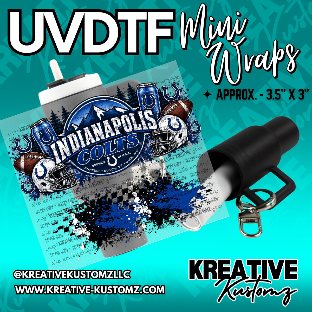 | UVDTF Mini Cup Keychain Wrap Decal