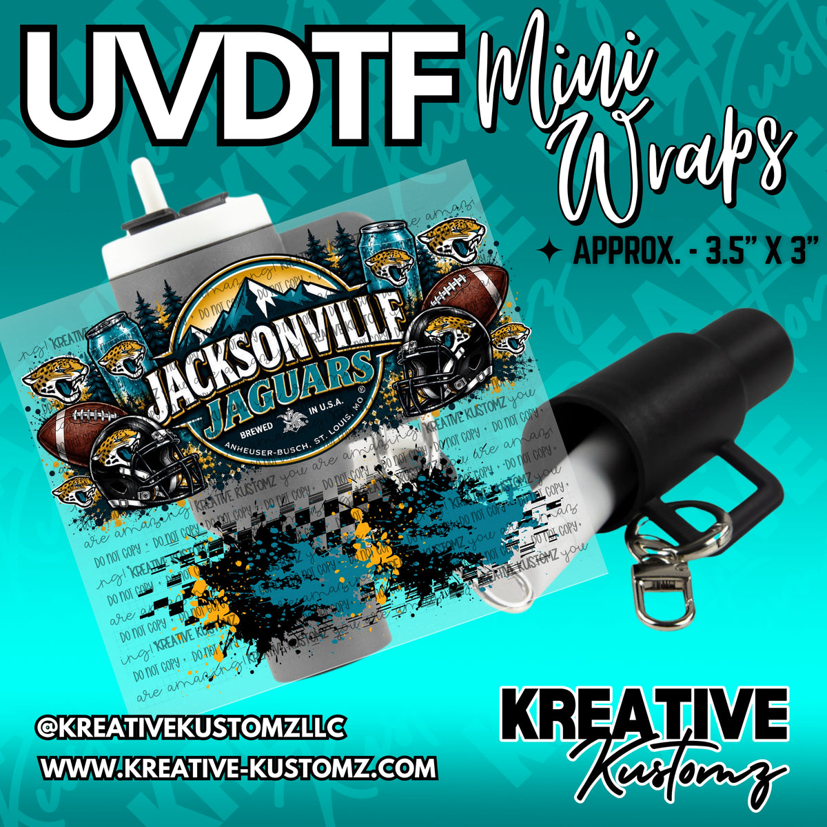 | UVDTF Mini Cup Keychain Wrap Decal