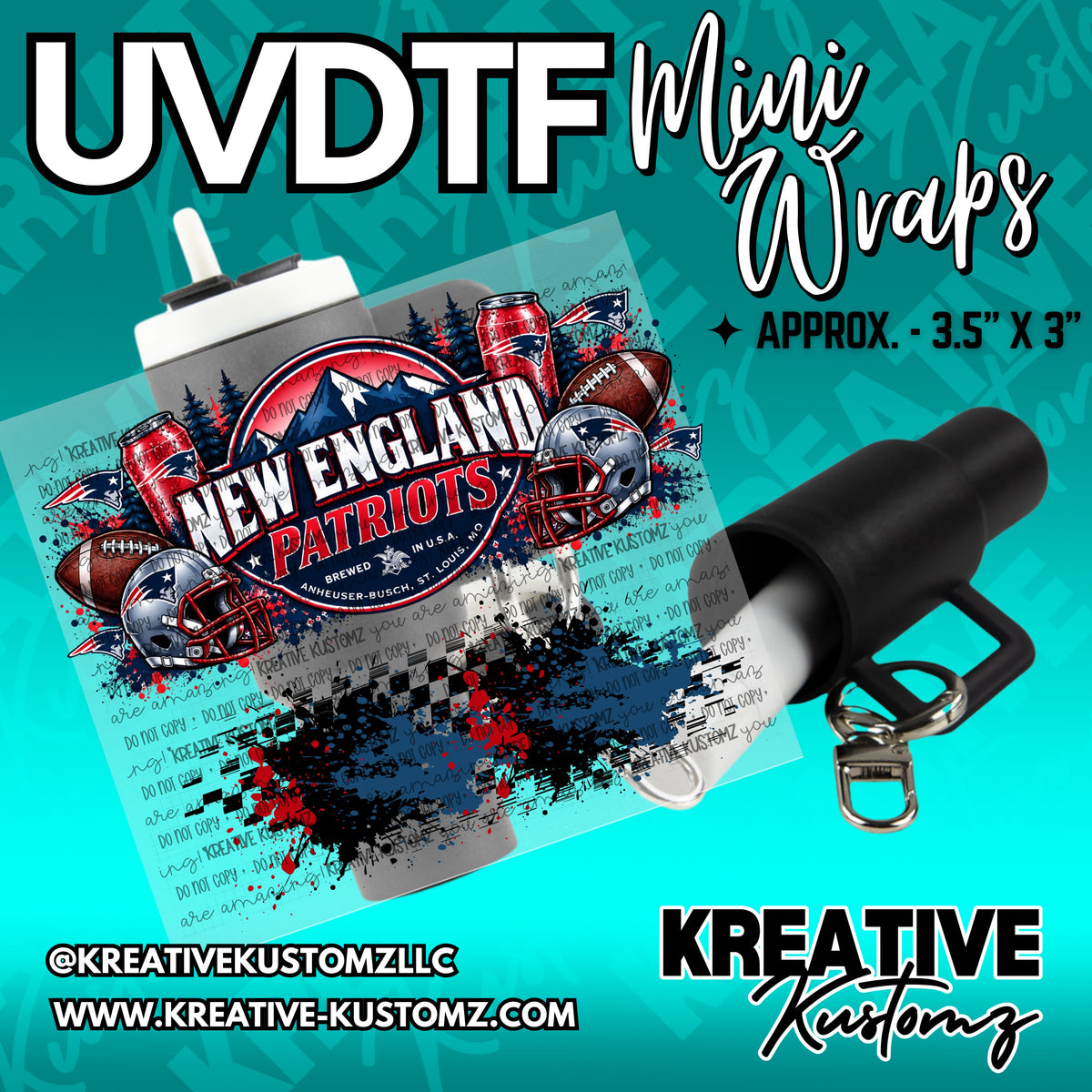 | UVDTF Mini Cup Keychain Wrap Decal