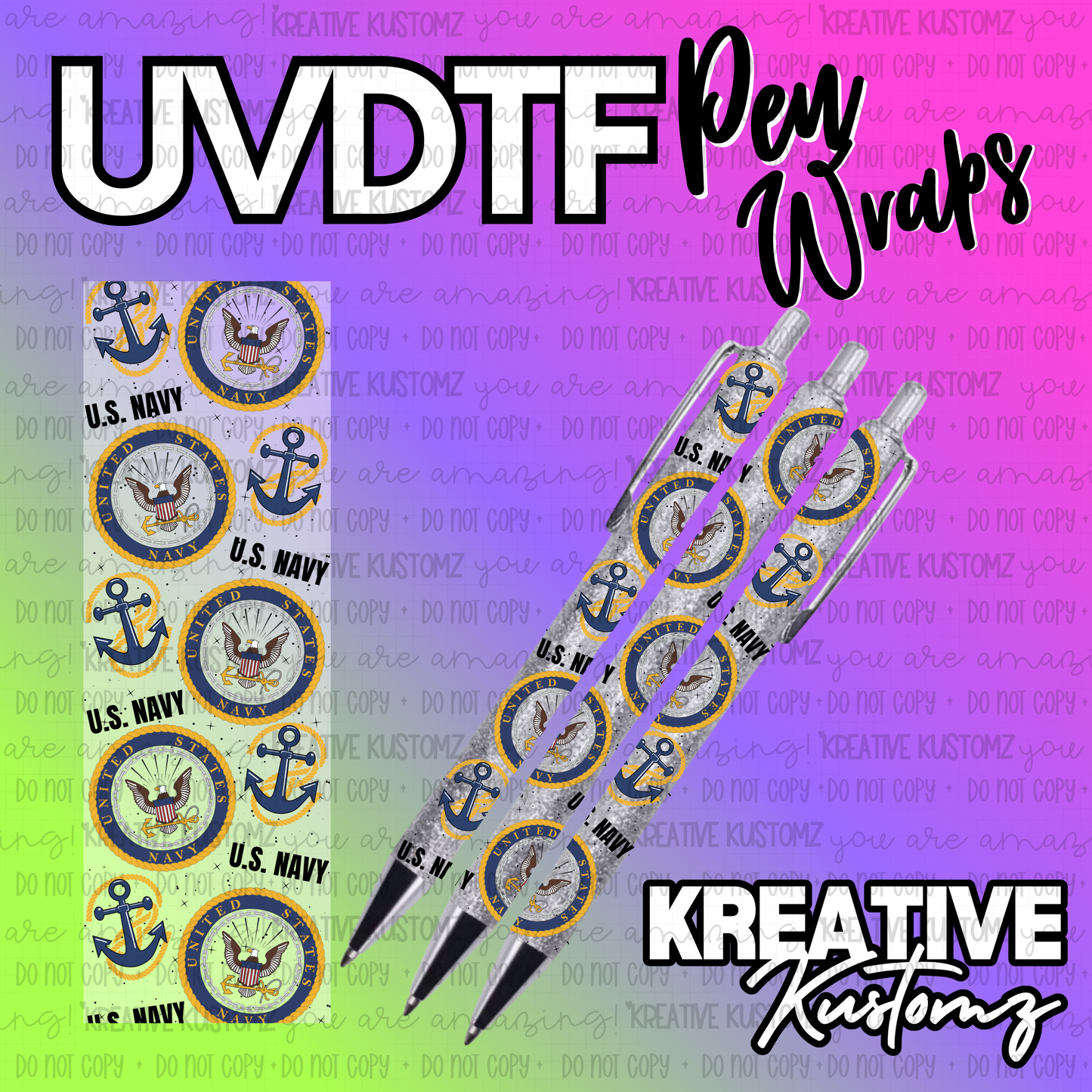 | UV DTF Pen Wrap Decal