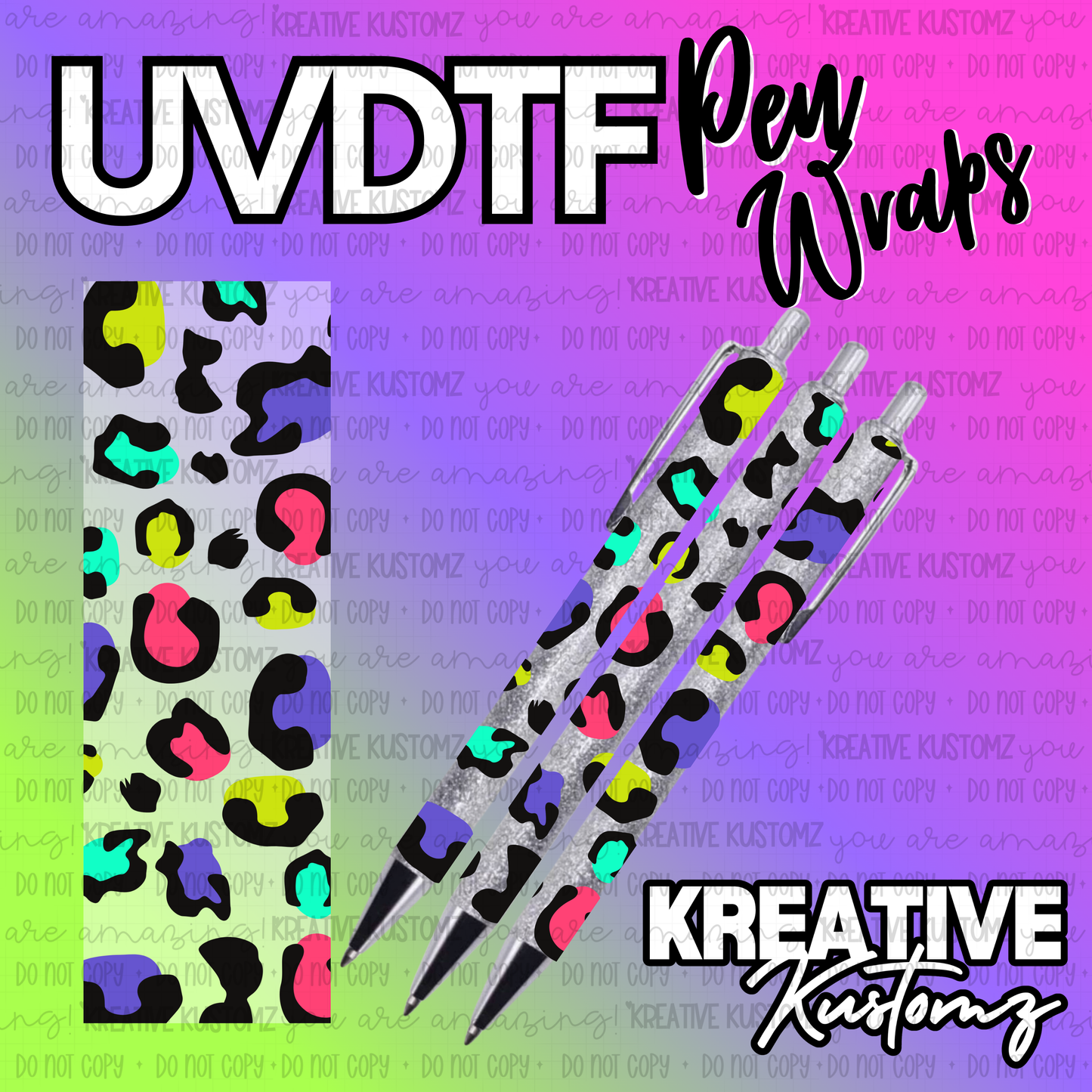 | UV DTF Pen Wrap Decal
