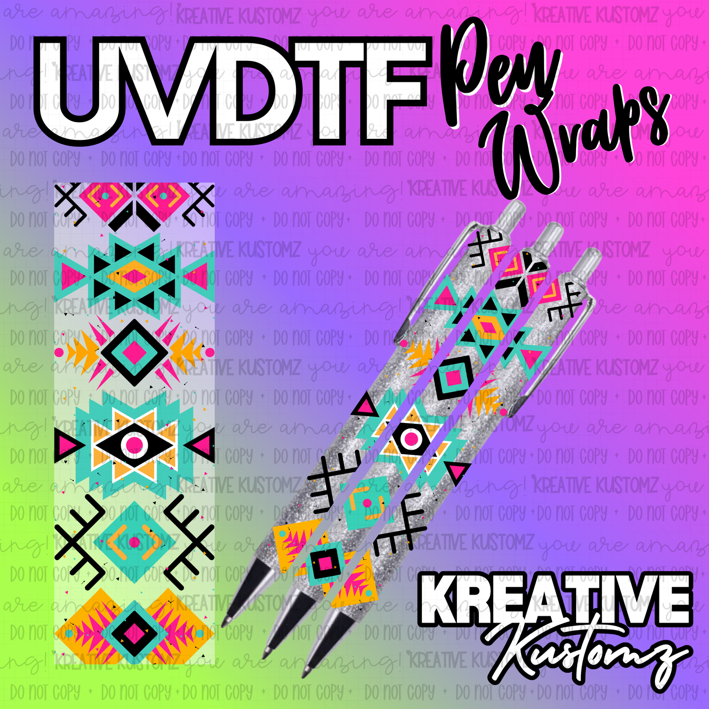 | UV DTF Pen Wrap Decal