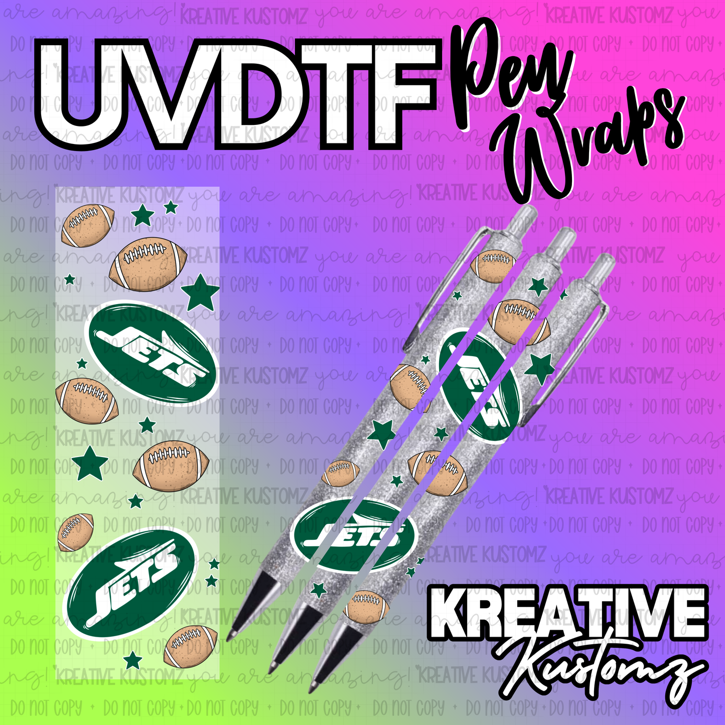 | UV DTF Pen Wrap Decal