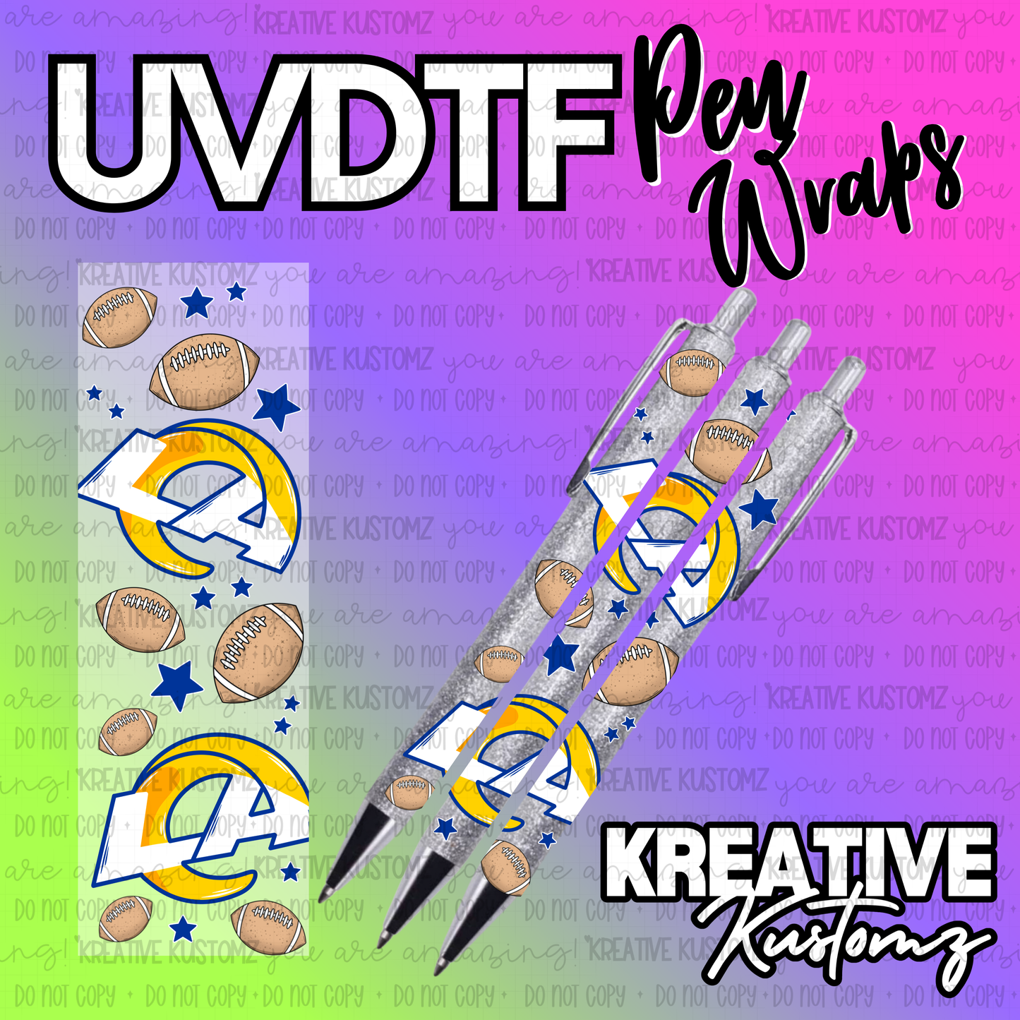 | UV DTF Pen Wrap Decal