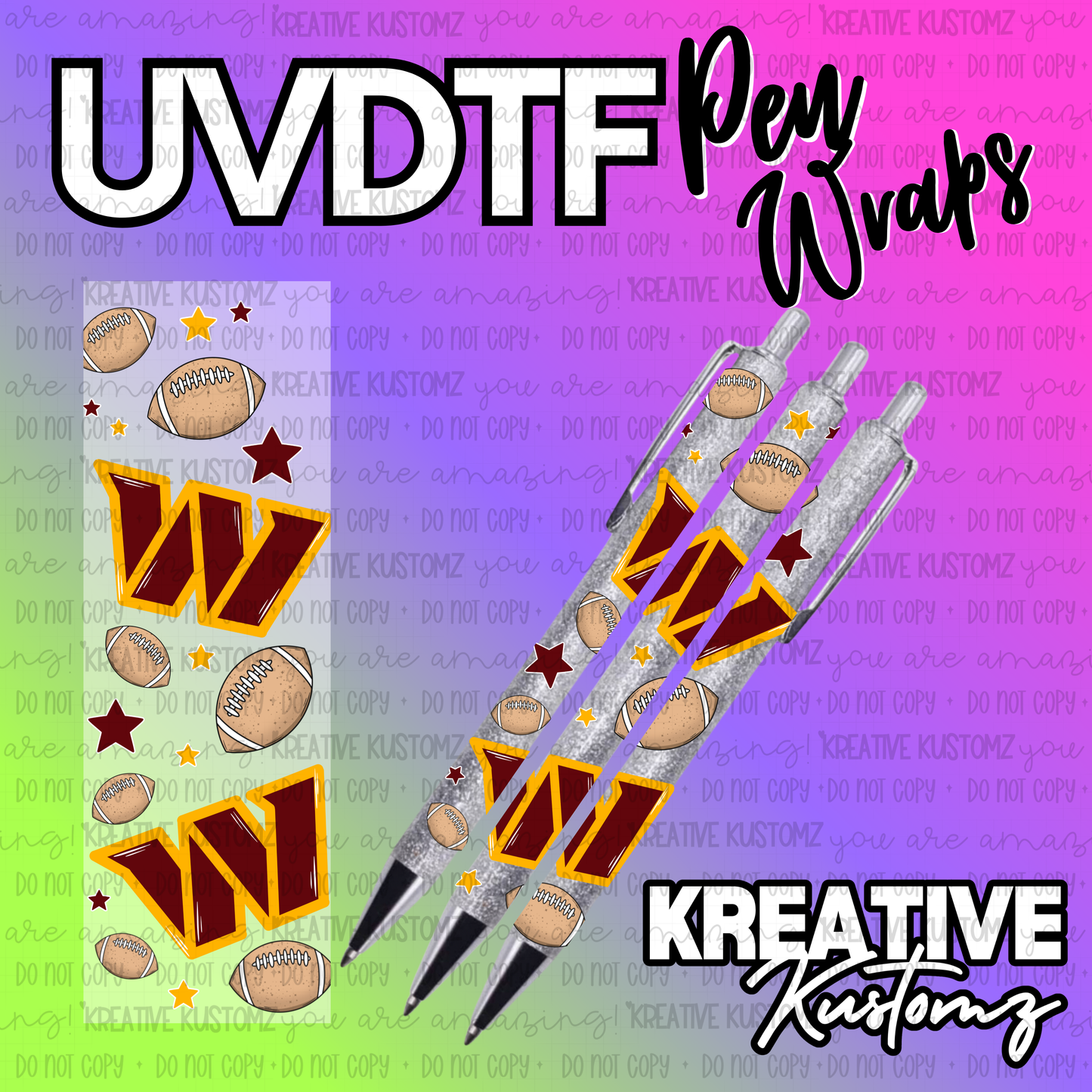 | UV DTF Pen Wrap Decal