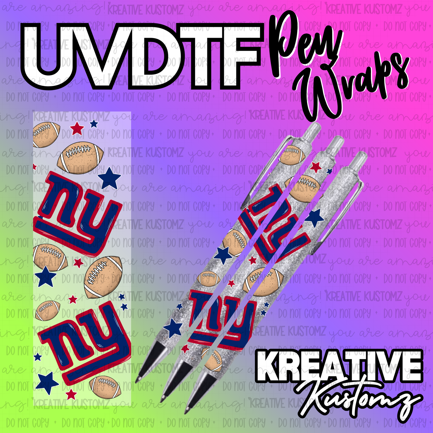 | UV DTF Pen Wrap Decal