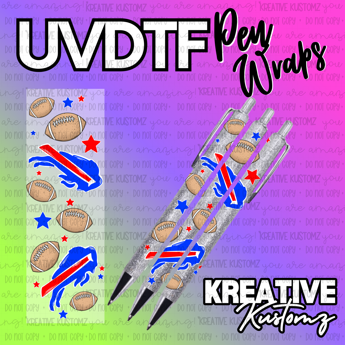 | UV DTF Pen Wrap Decal