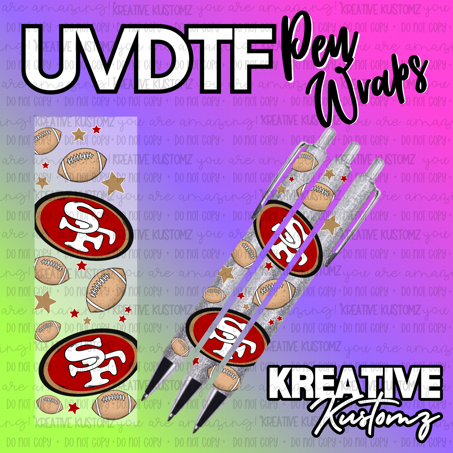 | UV DTF Pen Wrap Decal