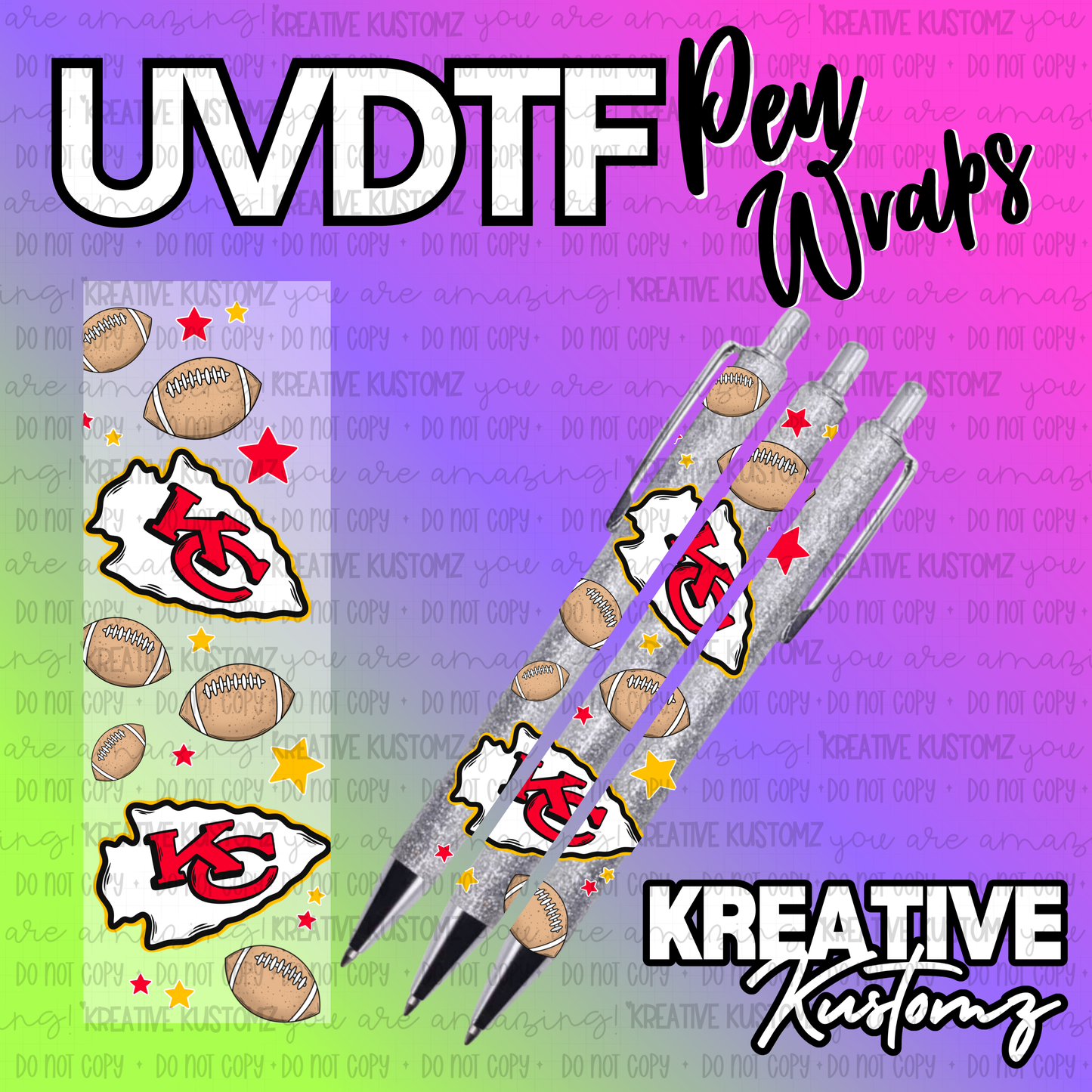 | UV DTF Pen Wrap Decal