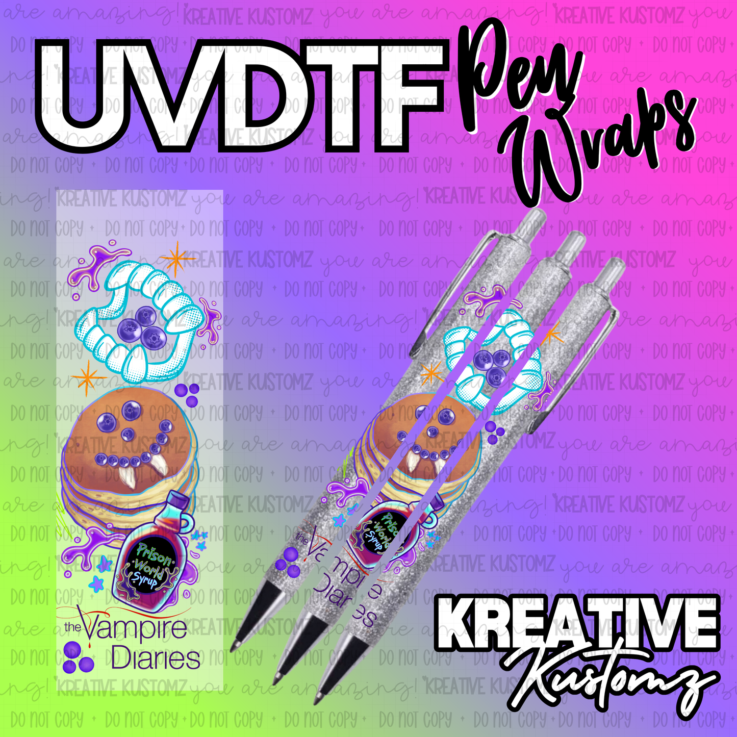 | UV DTF Pen Wrap Decal
