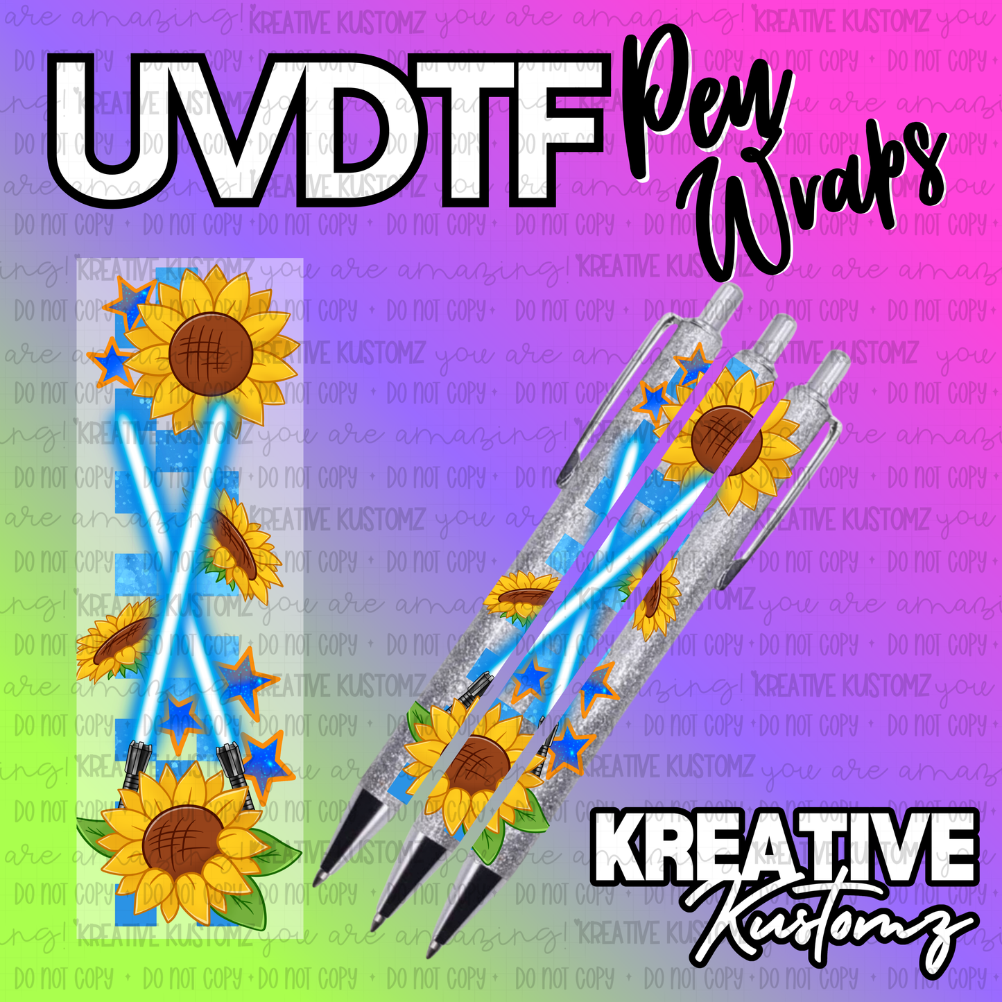 | UV DTF Pen Wrap Decal